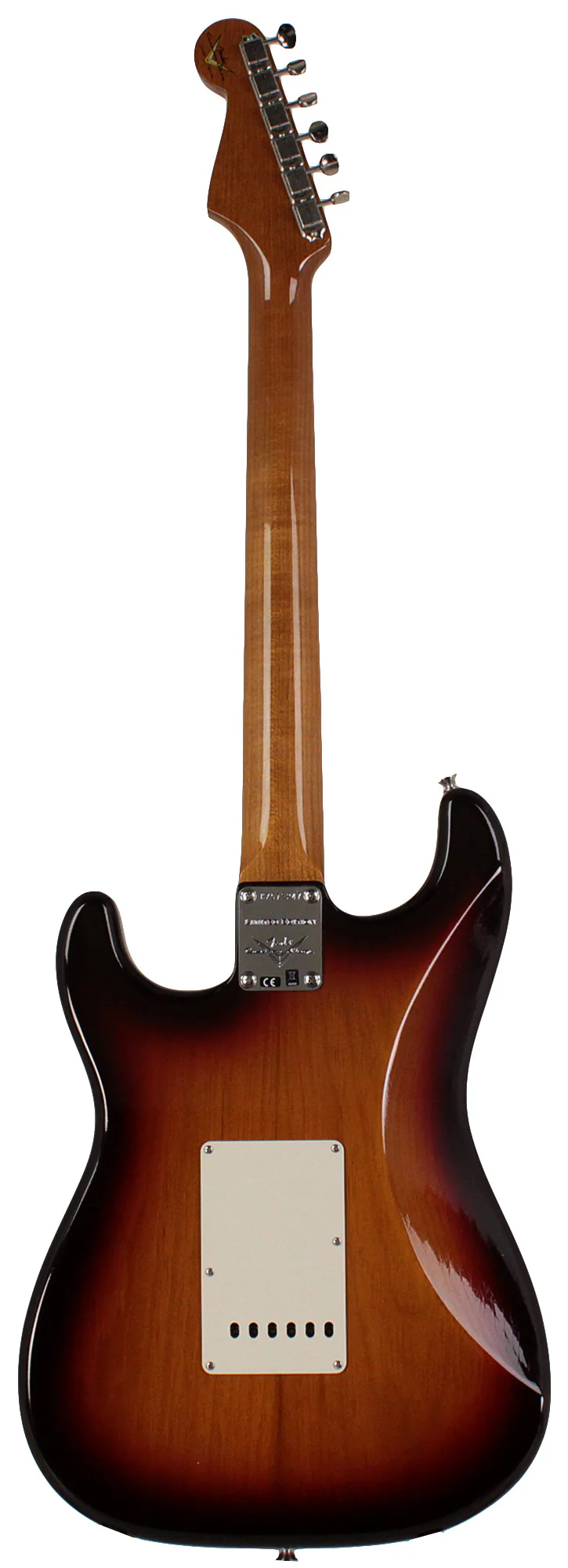 Fender Custom Shop Limited Roasted Pine Stratocaster, Deluxe Closet Classic, Chocolate 3-Color Burst - Image 7