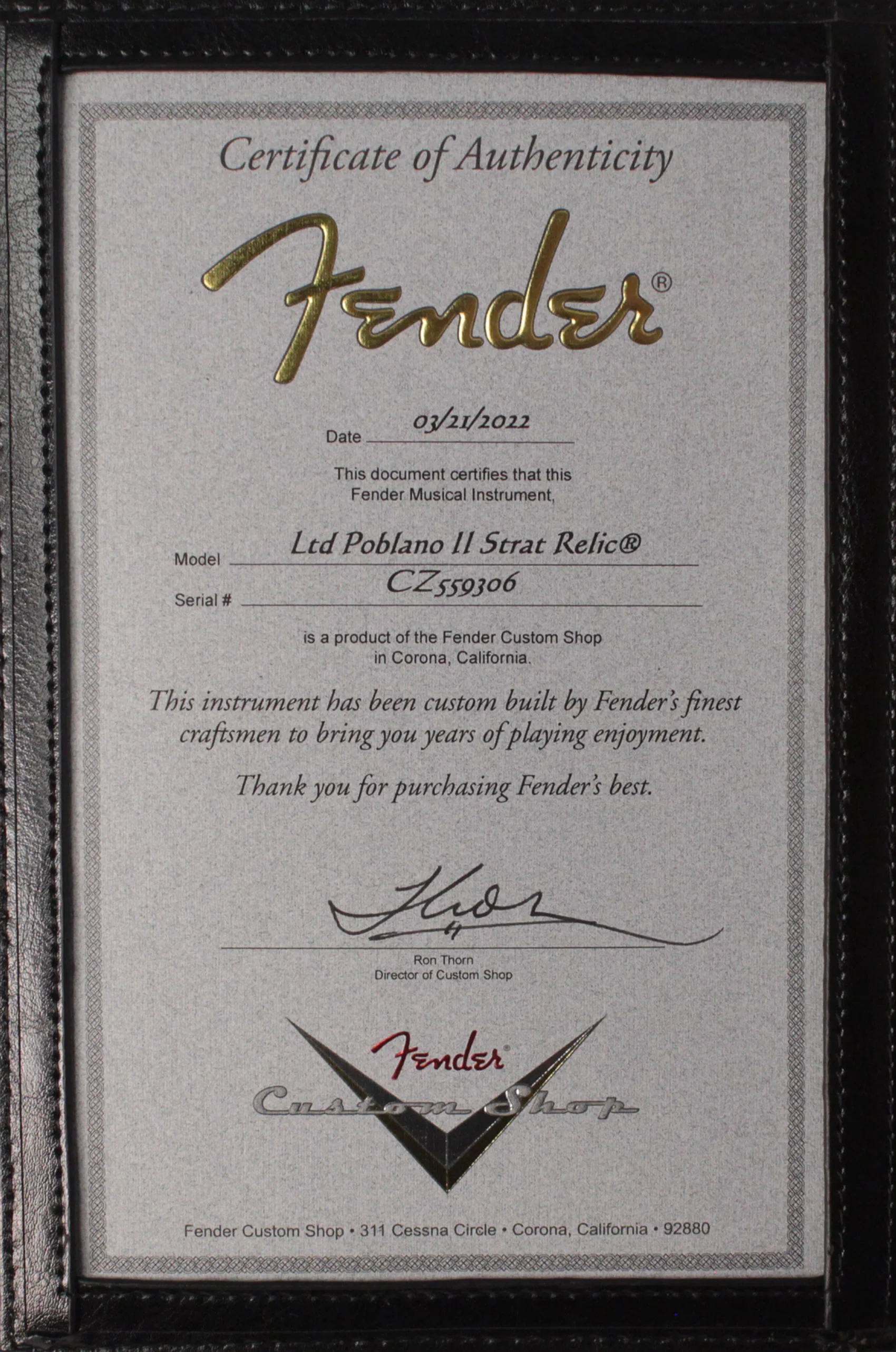 Fender Custom Shop Limited Roasted Poblano II Strat, Relic, Aged Black - Image 9