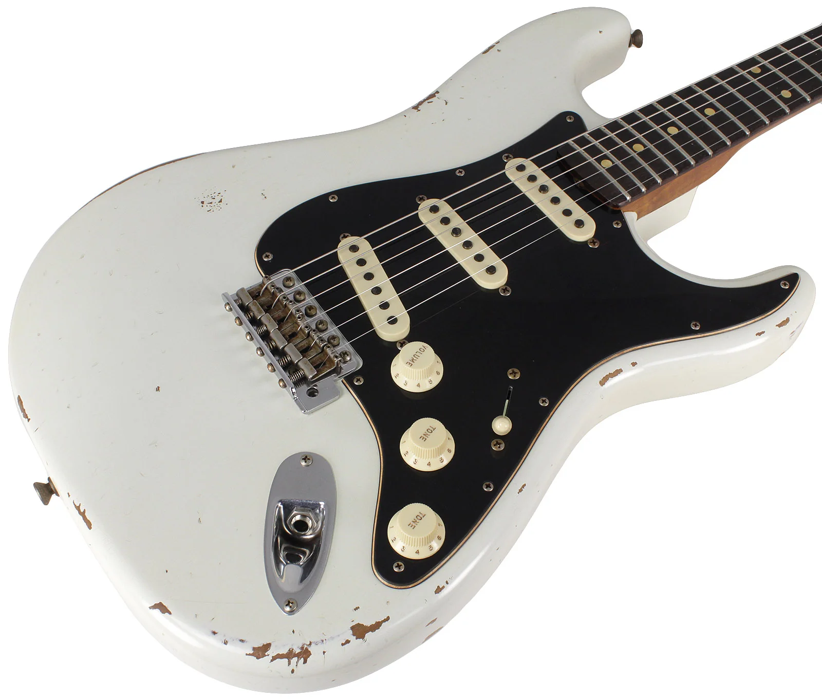 Fender Custom Shop Limited Roasted Poblano Strat, Relic, Aged Olympic White - Image 2