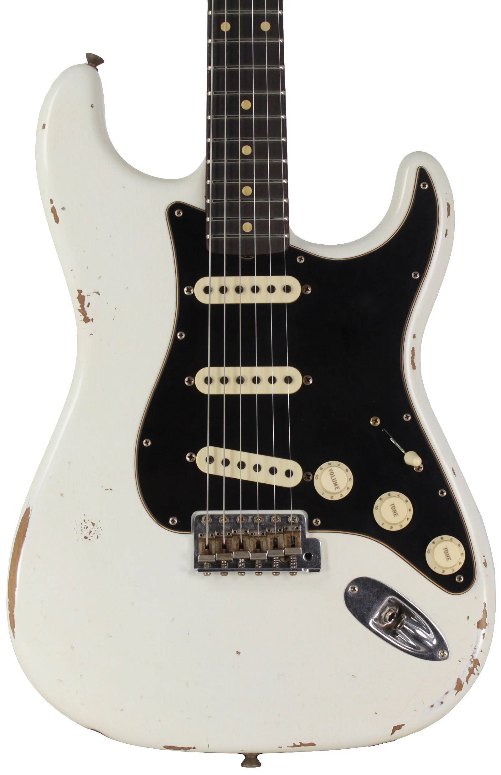 Fender Custom Shop Limited Roasted Poblano Strat, Relic, Aged Olympic White - Image 4