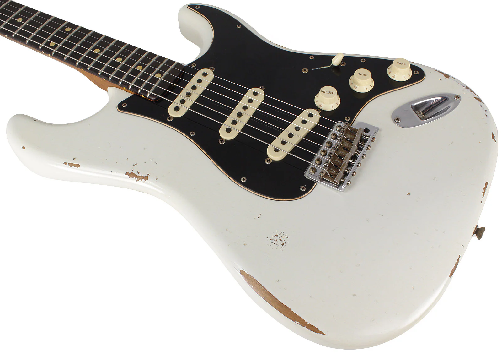 Fender Custom Shop Limited Roasted Poblano Strat, Relic, Aged Olympic White - Image 5