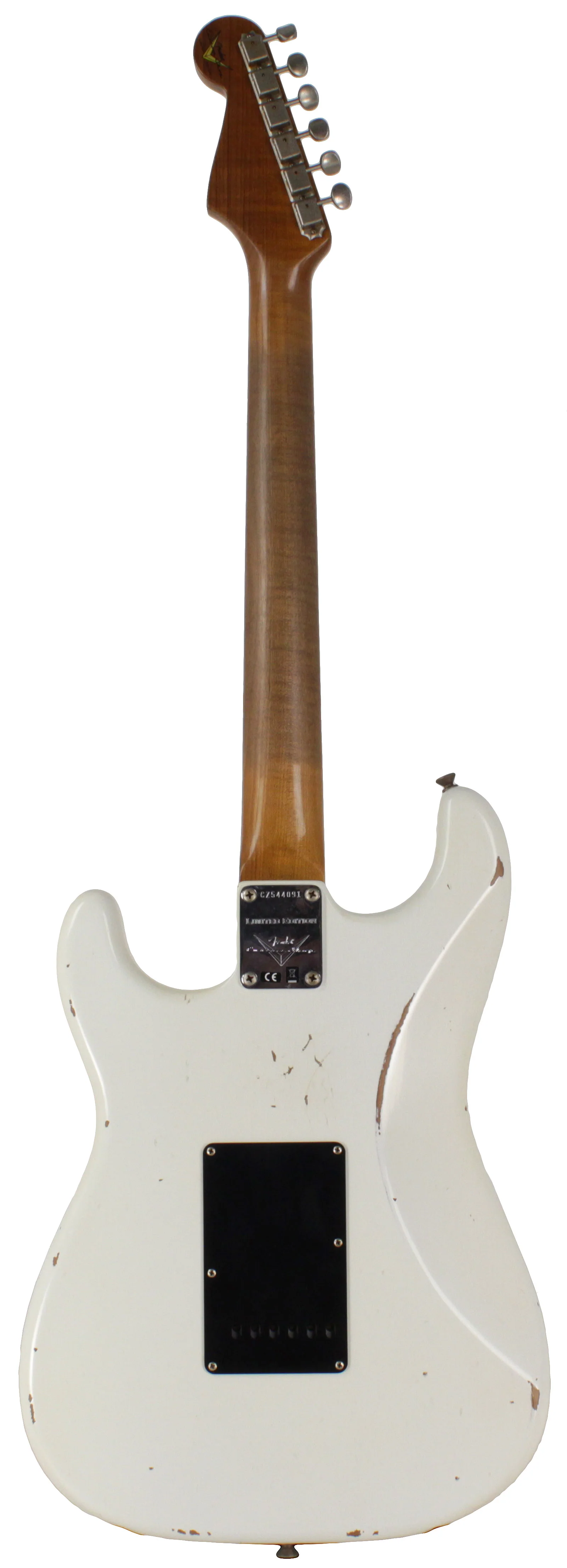 Fender Custom Shop Limited Roasted Poblano Strat, Relic, Aged Olympic White - Image 6