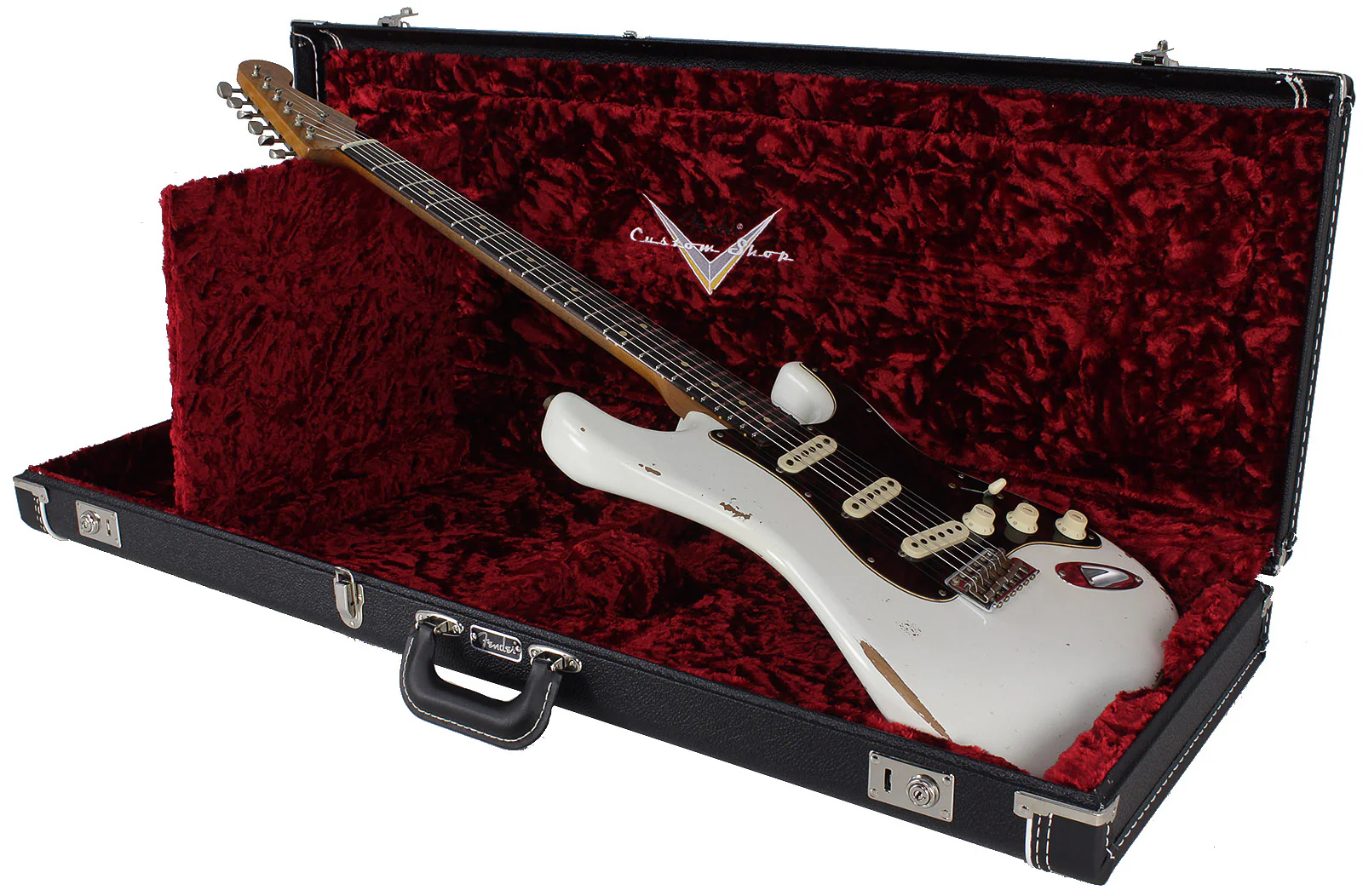 Fender Custom Shop Limited Roasted Poblano Strat, Relic, Aged Olympic White - Image 9