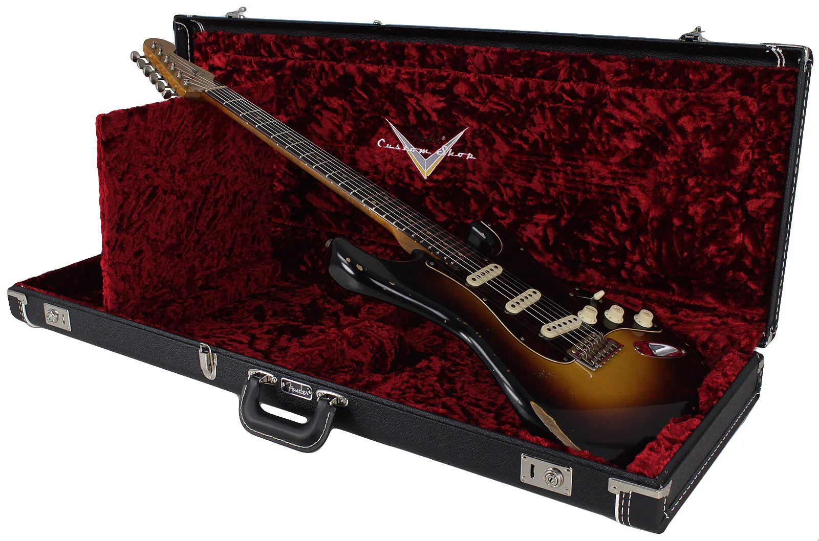 Fender Custom Shop Limited Roasted Poblano Strat, Relic, Wide Fade Sunburst - Image 11