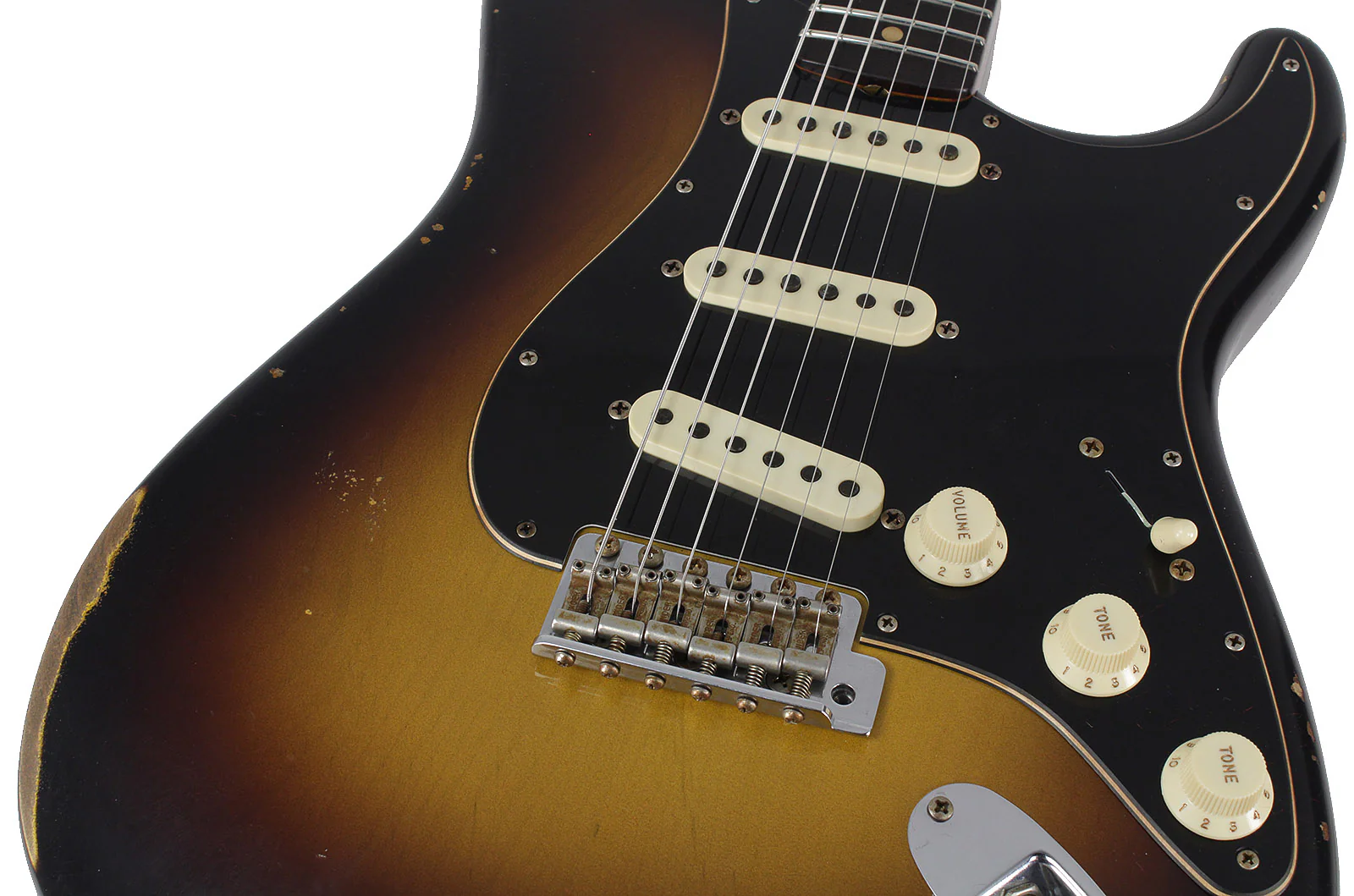 Fender Custom Shop Limited Roasted Poblano Strat, Relic, Wide Fade Sunburst - Image 3