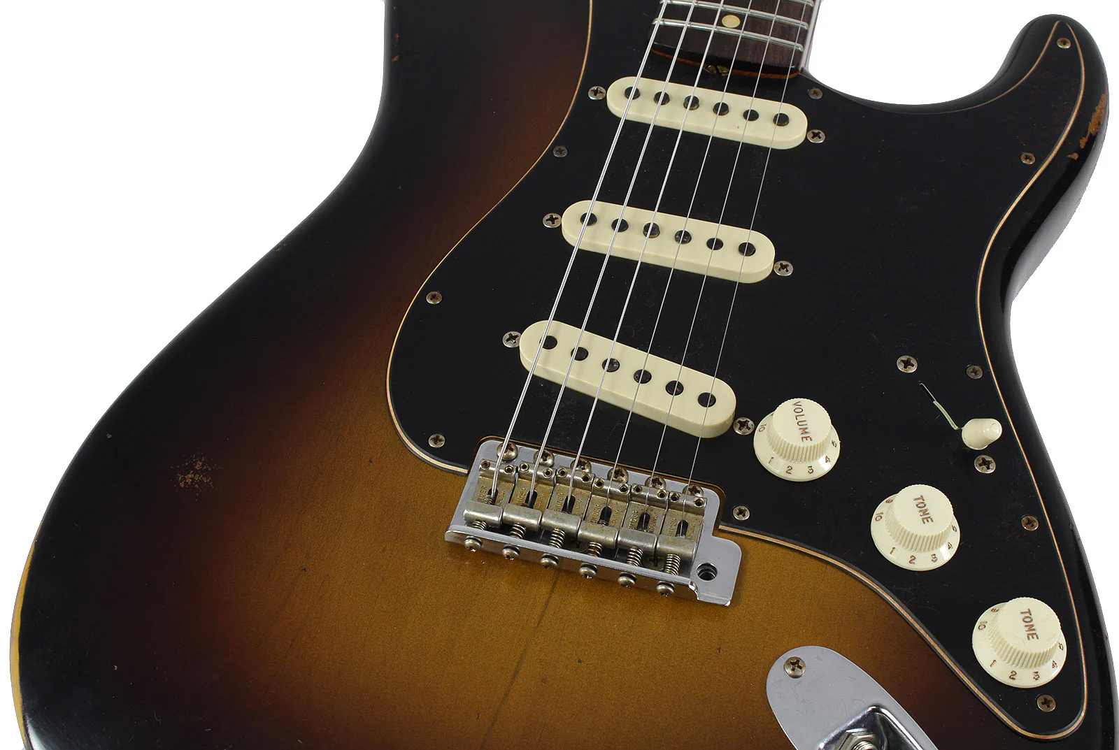 Fender Custom Shop Limited Roasted Poblano Strat, Relic, Wide Fade Sunburst - Image 3
