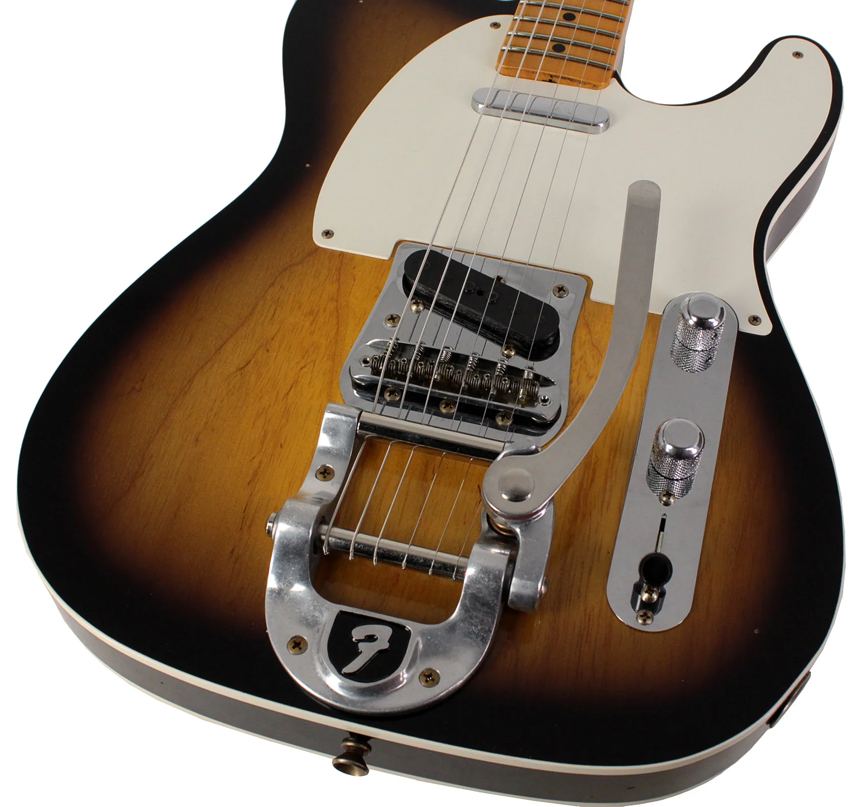 Fender Custom Shop Limited Twisted Tele Custom, Journeyman Relic, Bigsby, 2-Tone Sunburst - Image 3
