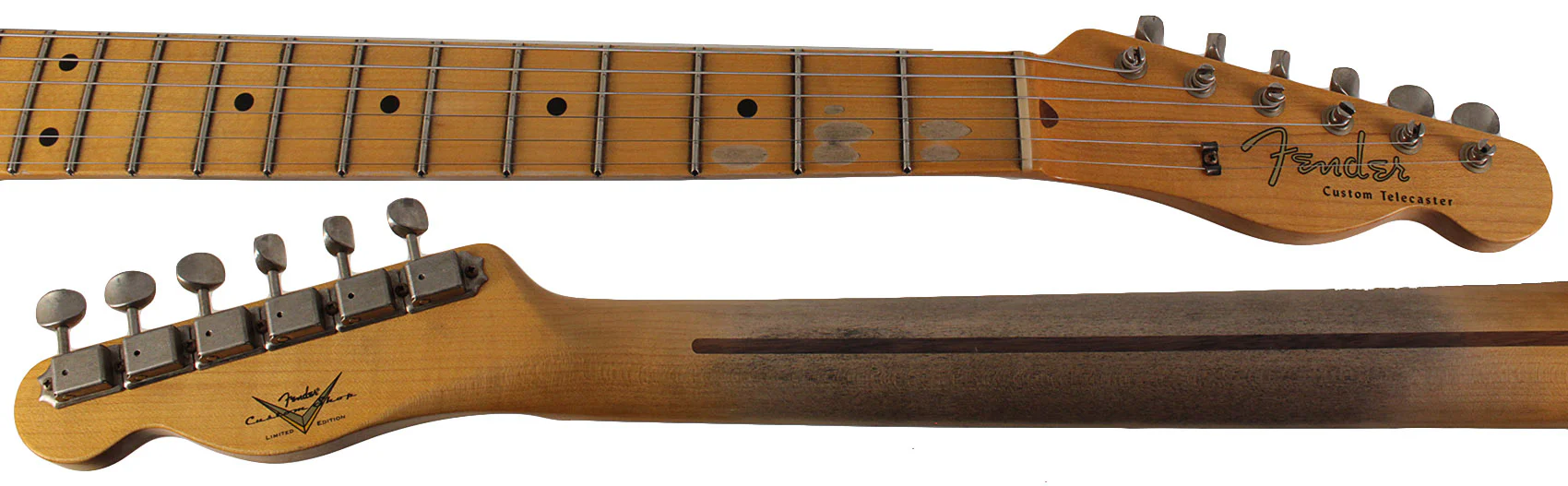 Fender Custom Shop Limited Twisted Tele Custom, Journeyman Relic, Bigsby, 2-Tone Sunburst - Image 7