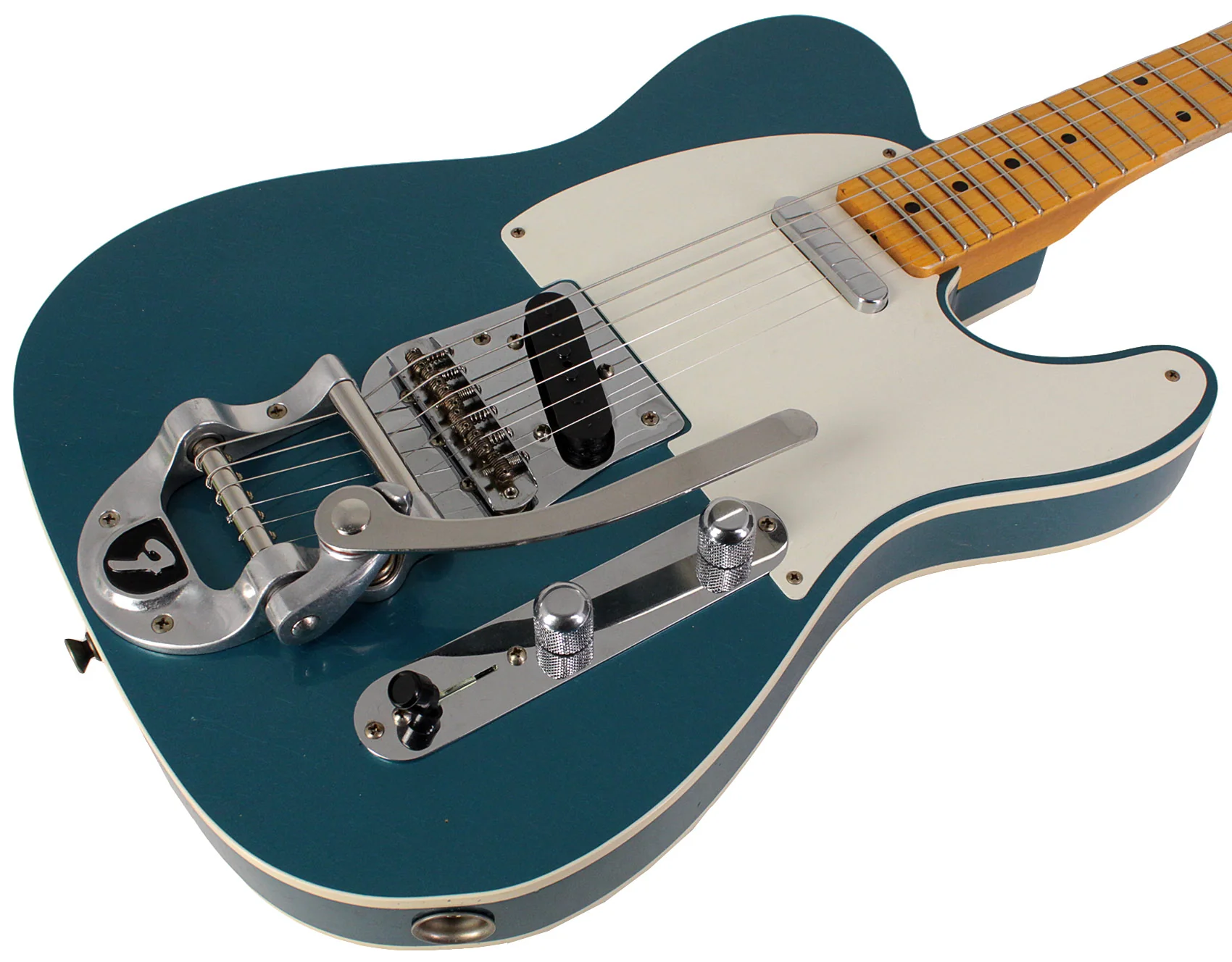 Fender Custom Shop Limited Twisted Tele Custom, Journeyman Relic, Bigsby, Aged Ocean Turquoise - Image 2