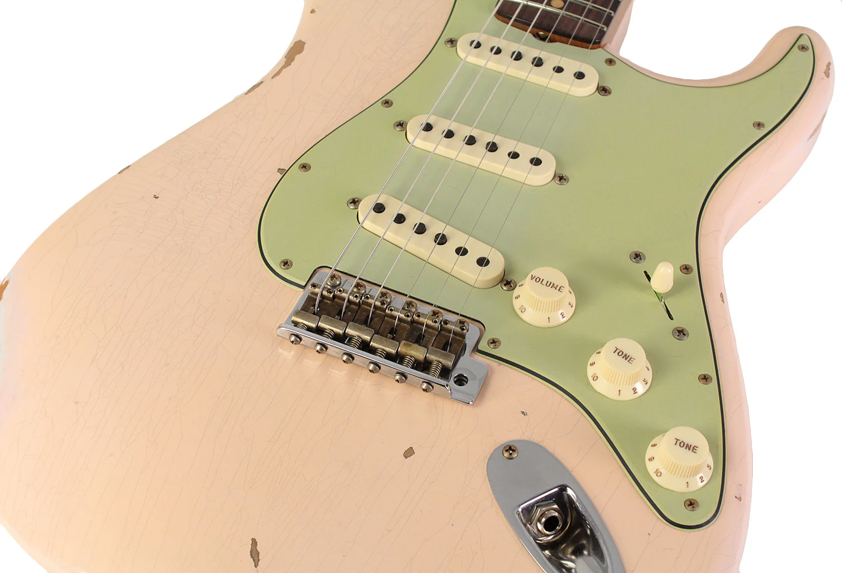 Fender Custom Shop Limited'63 Strat, Relic, Super Faded Aged Shell Pink - Image 3