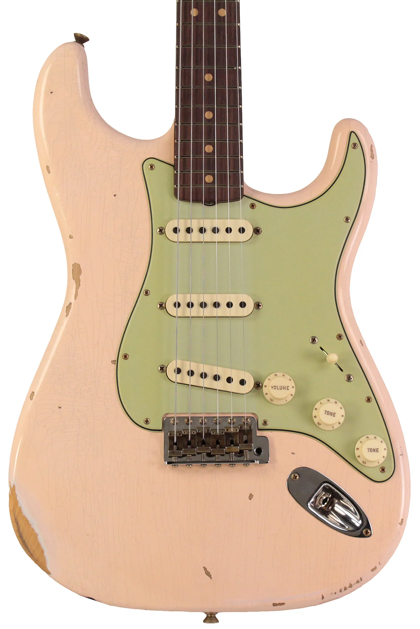 Fender Custom Shop Limited'63 Strat, Relic, Super Faded Aged Shell Pink - Image 5
