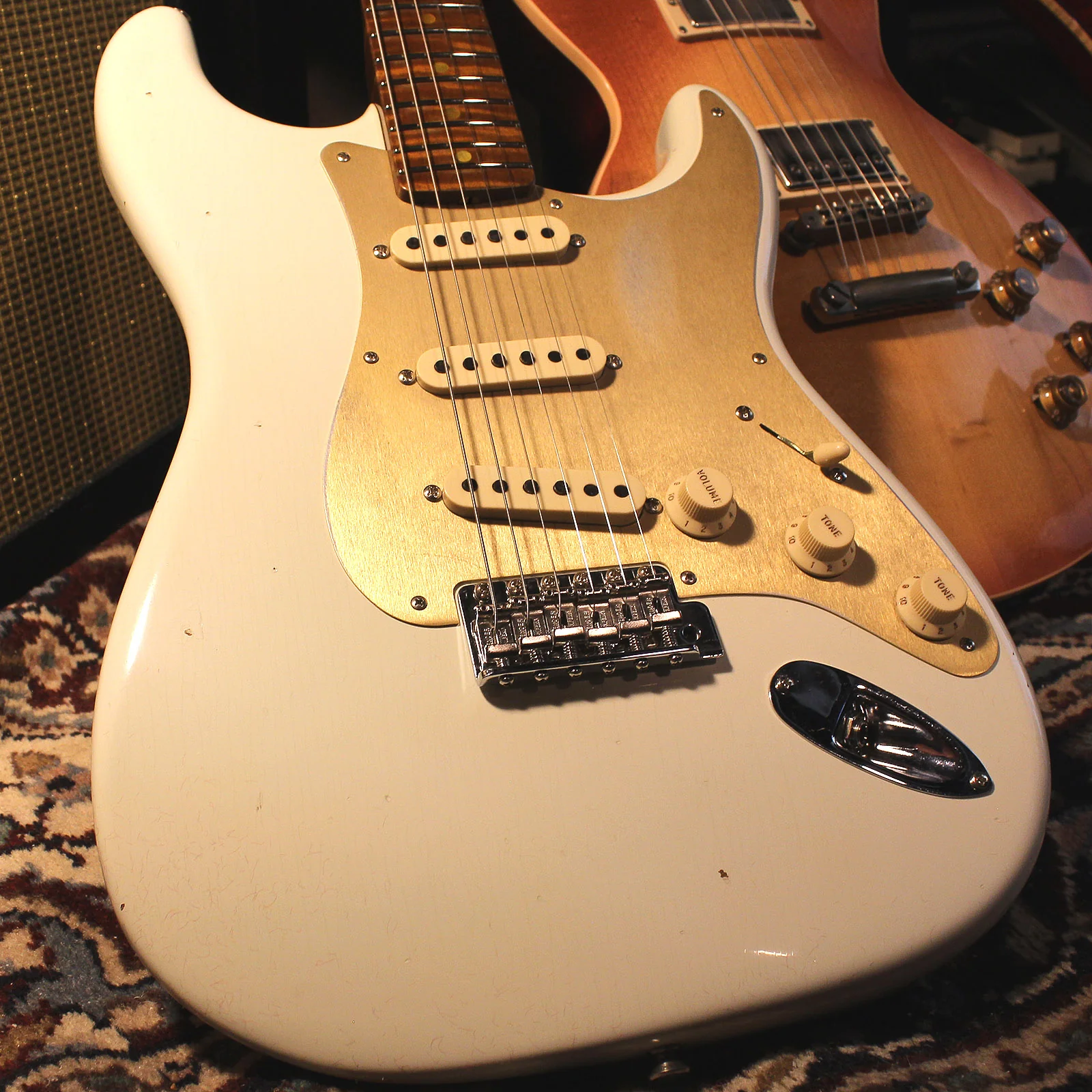 Fender Custom Shop LTD 58 Special Strat Relic, Aged Olympic White - NAMM - Image 10