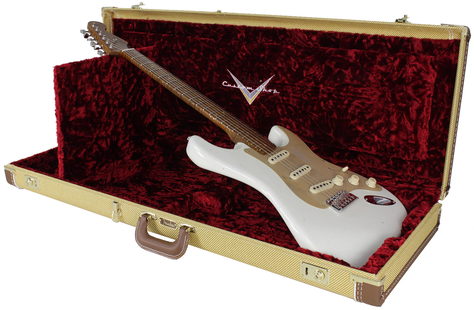 Fender Custom Shop LTD 58 Special Strat Relic, Aged Olympic White - NAMM - Image 13