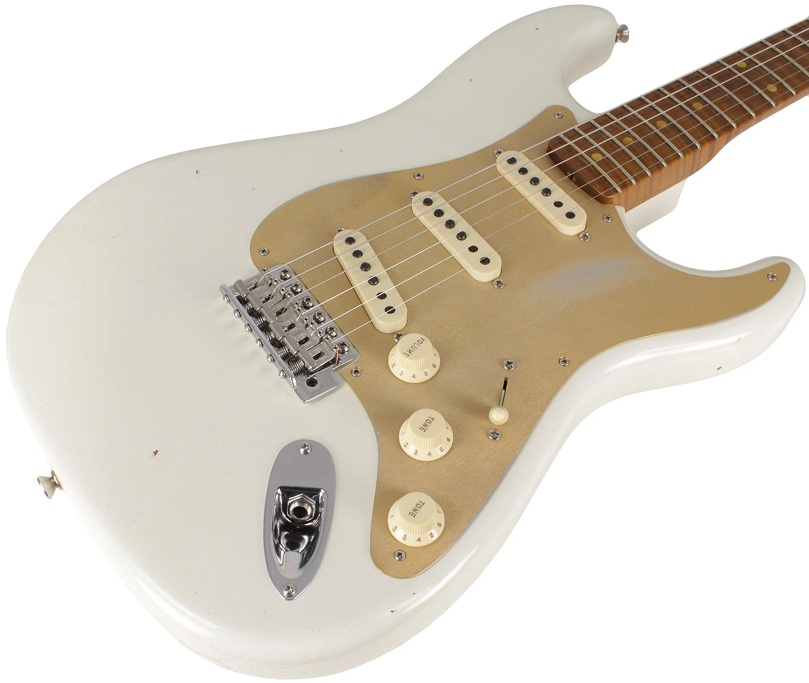 Fender Custom Shop LTD 58 Special Strat Relic, Aged Olympic White - NAMM - Image 2