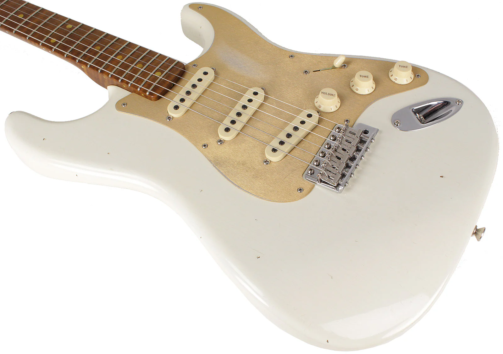 Fender Custom Shop LTD 58 Special Strat Relic, Aged Olympic White - NAMM - Image 4