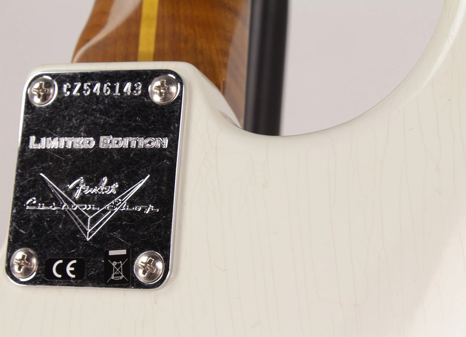 Fender Custom Shop LTD 58 Special Strat Relic, Aged Olympic White - NAMM - Image 7