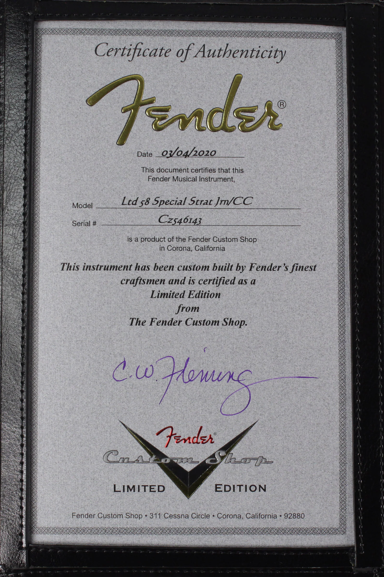 Fender Custom Shop LTD 58 Special Strat Relic, Aged Olympic White - NAMM - Image 9
