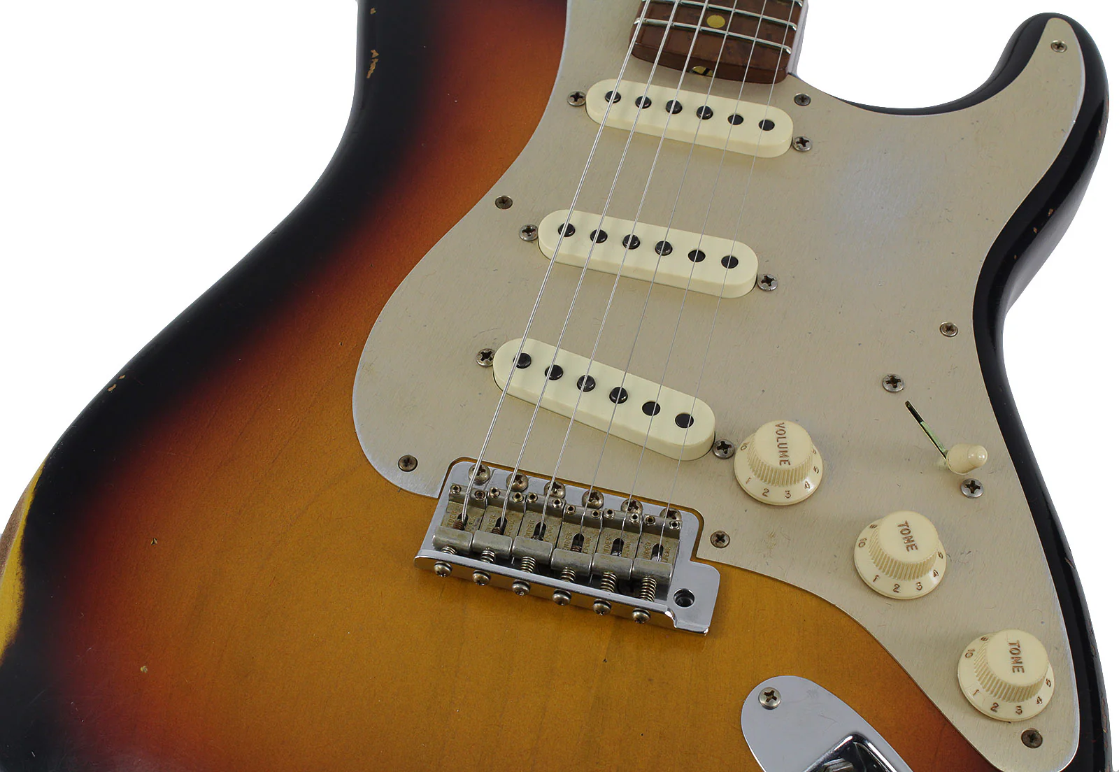 Fender Custom Shop LTD 58 Special Strat Relic, Faded Aged 3 Tone Sunburst - NAMM - Image 3