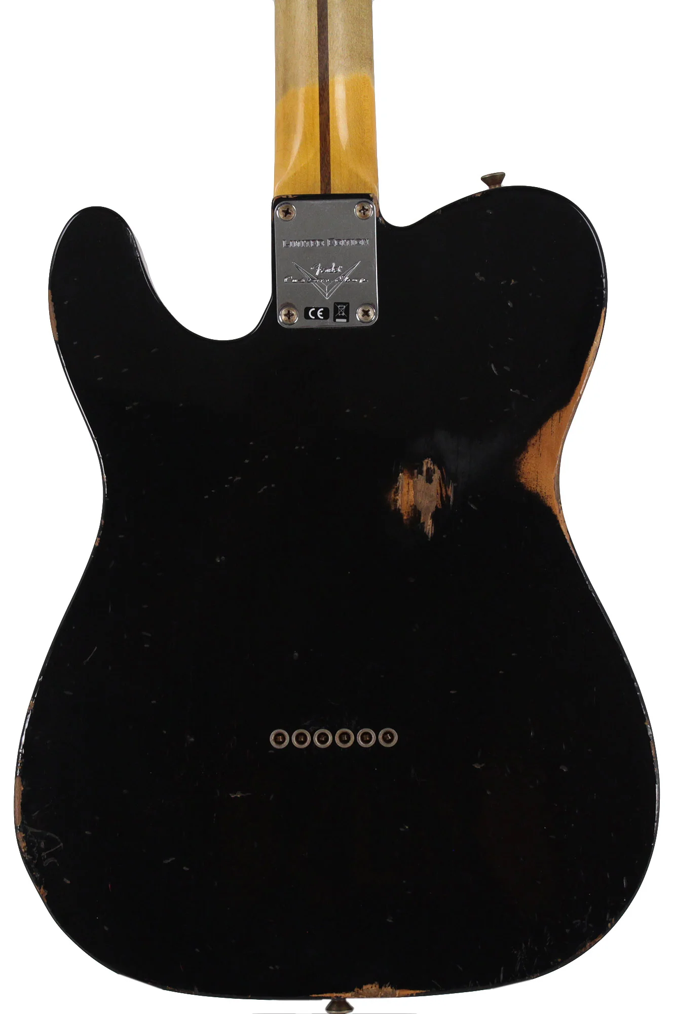 Fender Custom Shop LTD Double Esquire Thinline Custom Relic, Aged Black Paisley - Image 8