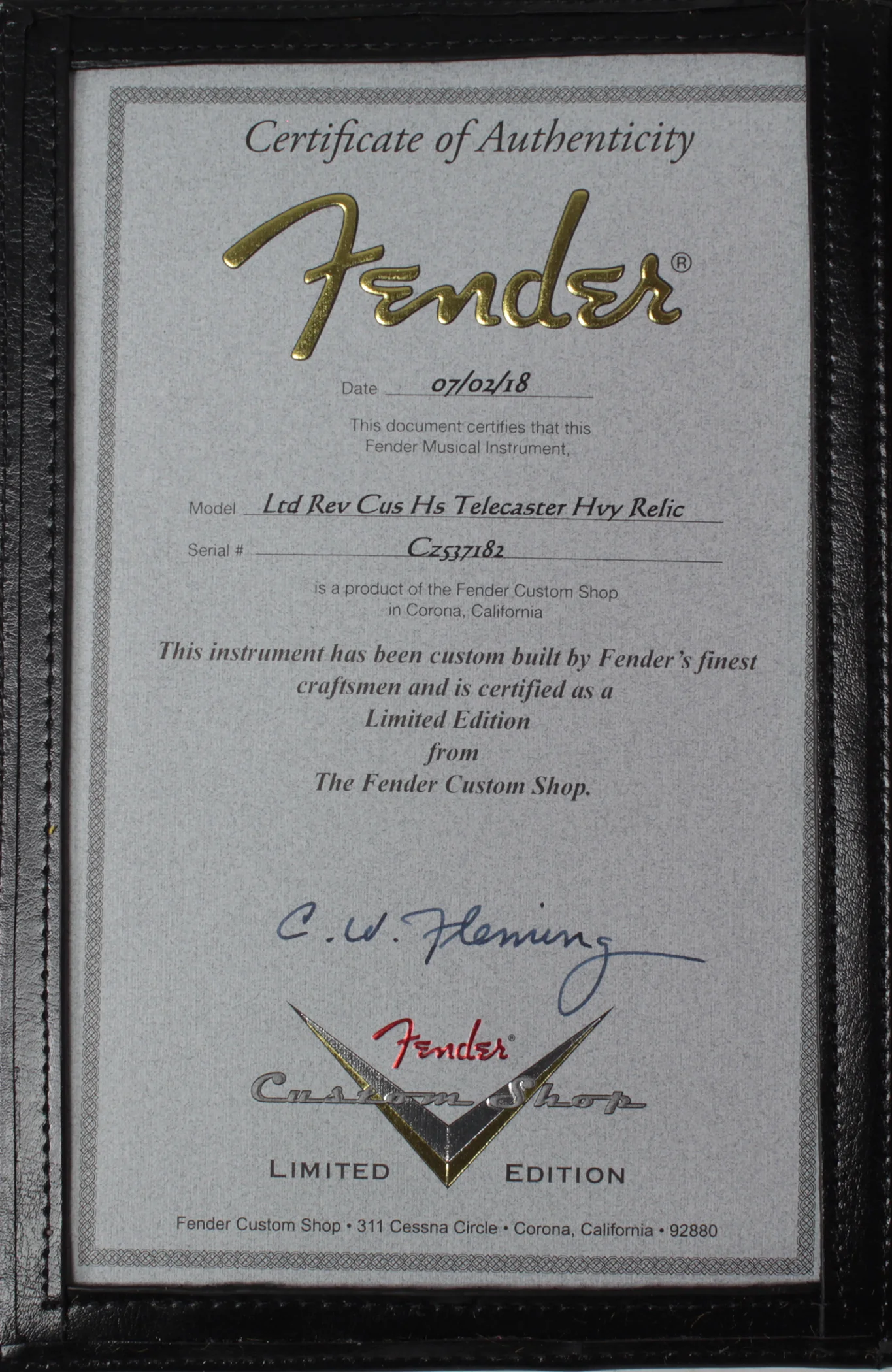 Fender Custom Shop Ltd Heavy Relic Reverse Custom HS Tele, Daphne Blue o/ 3TS - Image 10