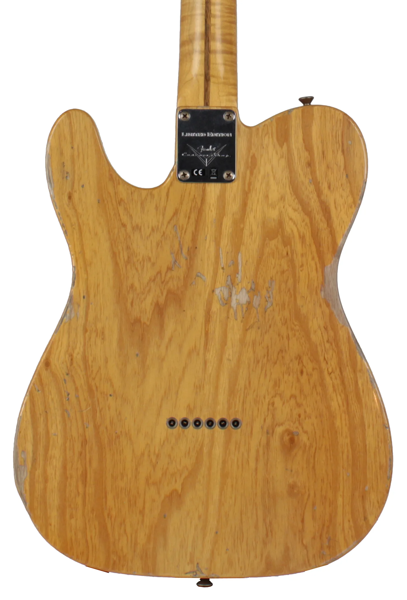 Fender Custom Shop Ltd Relic Double Esquire Special, Amber w/ Aztec Gold - Image 3