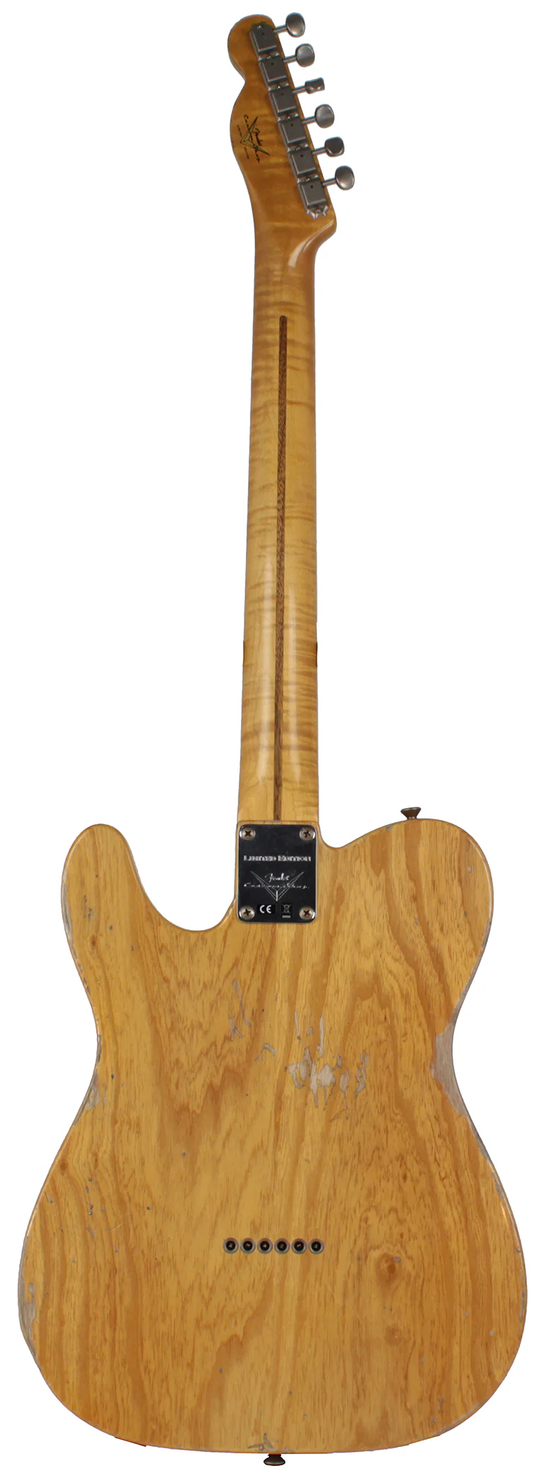Fender Custom Shop Ltd Relic Double Esquire Special, Amber w/ Aztec Gold - Image 4