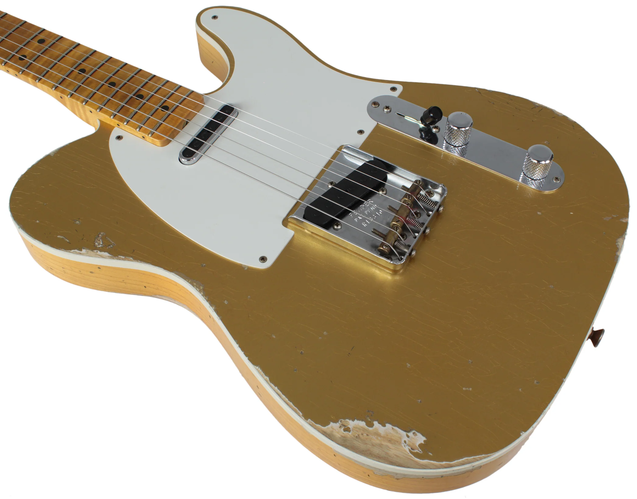 Fender Custom Shop Ltd Relic Double Esquire Special, Amber w/ Aztec Gold - Image 7