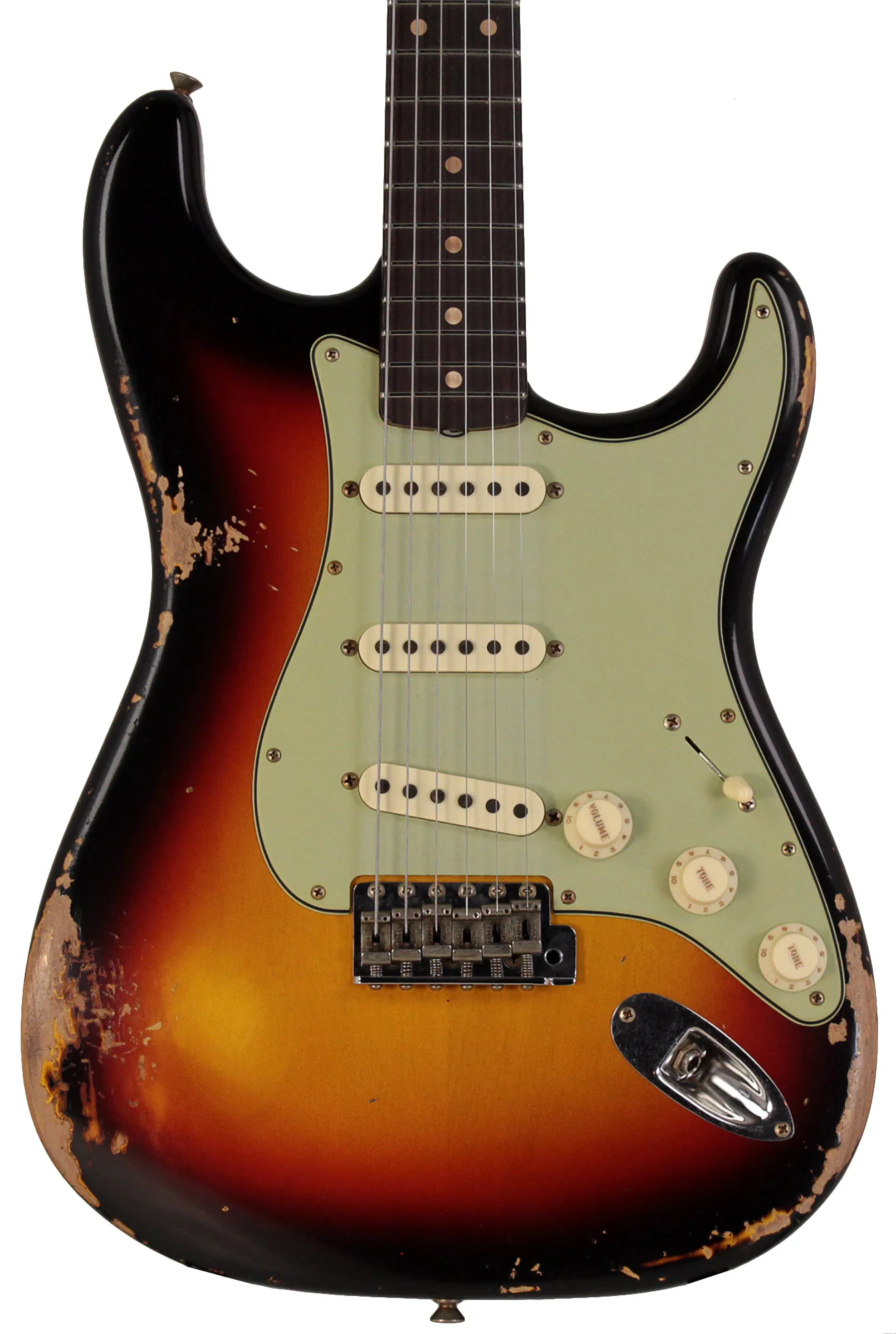 Fender Custom Shop NAMM Limited 1962 Stratocaster, Heavy Relic, Aged 3-Tone Sunburst - Image 6