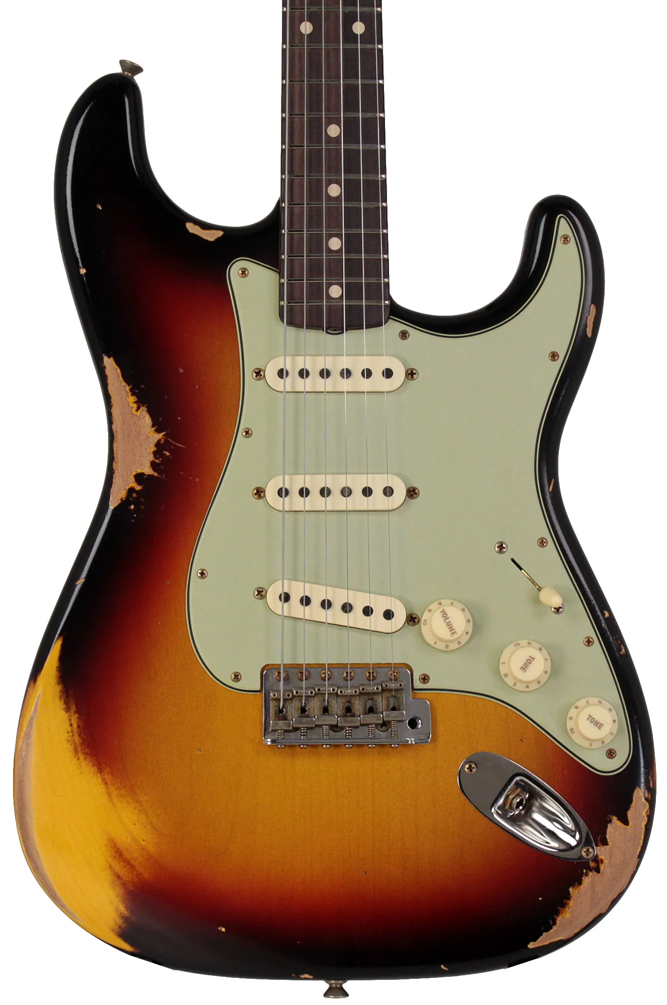 Fender Custom Shop NAMM Limited 1962 Stratocaster, Heavy Relic, Aged 3-Tone Sunburst - Image 6