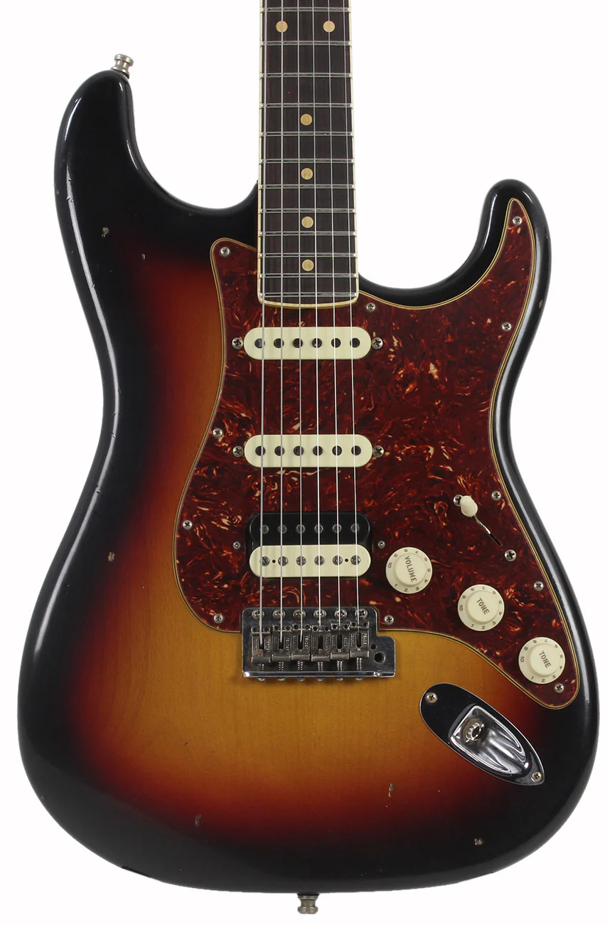 Fender Custom Shop Postmodern Journeyman Relic HSS Strat - 3 Tone Sunburst - Image 4