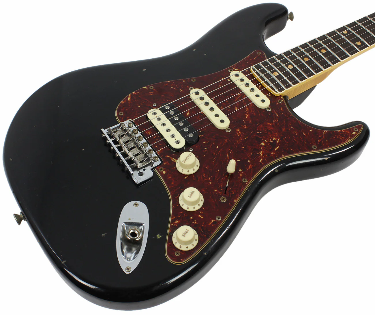 Fender Custom Shop Postmodern Journeyman Relic HSS Strat - Aged Black - Image 2