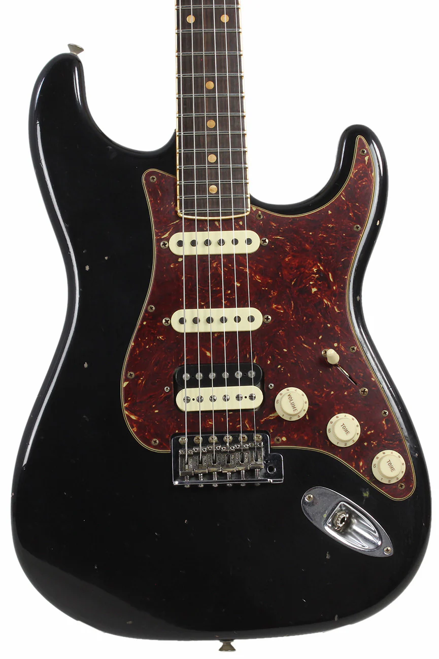 Fender Custom Shop Postmodern Journeyman Relic HSS Strat - Aged Black - Image 3