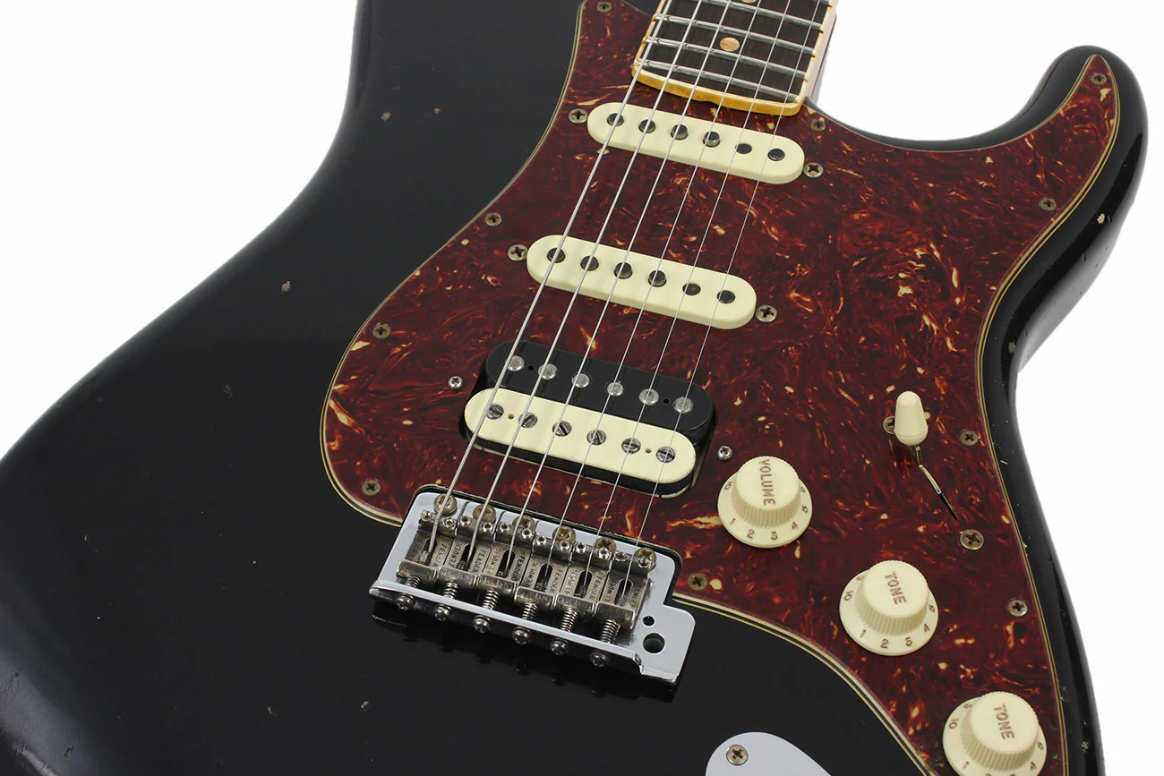 Fender Custom Shop Postmodern Journeyman Relic HSS Strat - Aged Black - Image 7