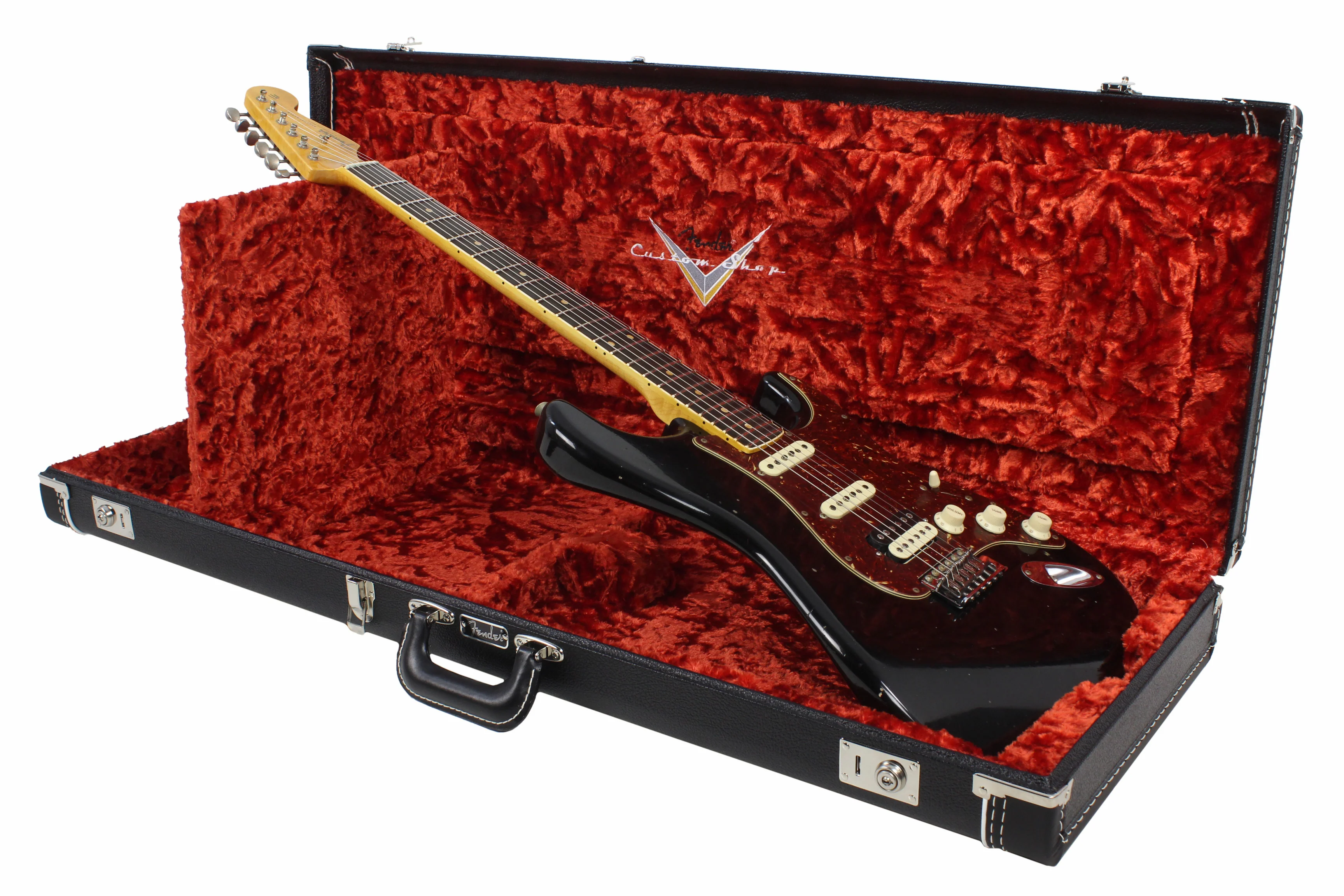 Fender Custom Shop Postmodern Journeyman Relic HSS Strat - Aged Black - Image 9