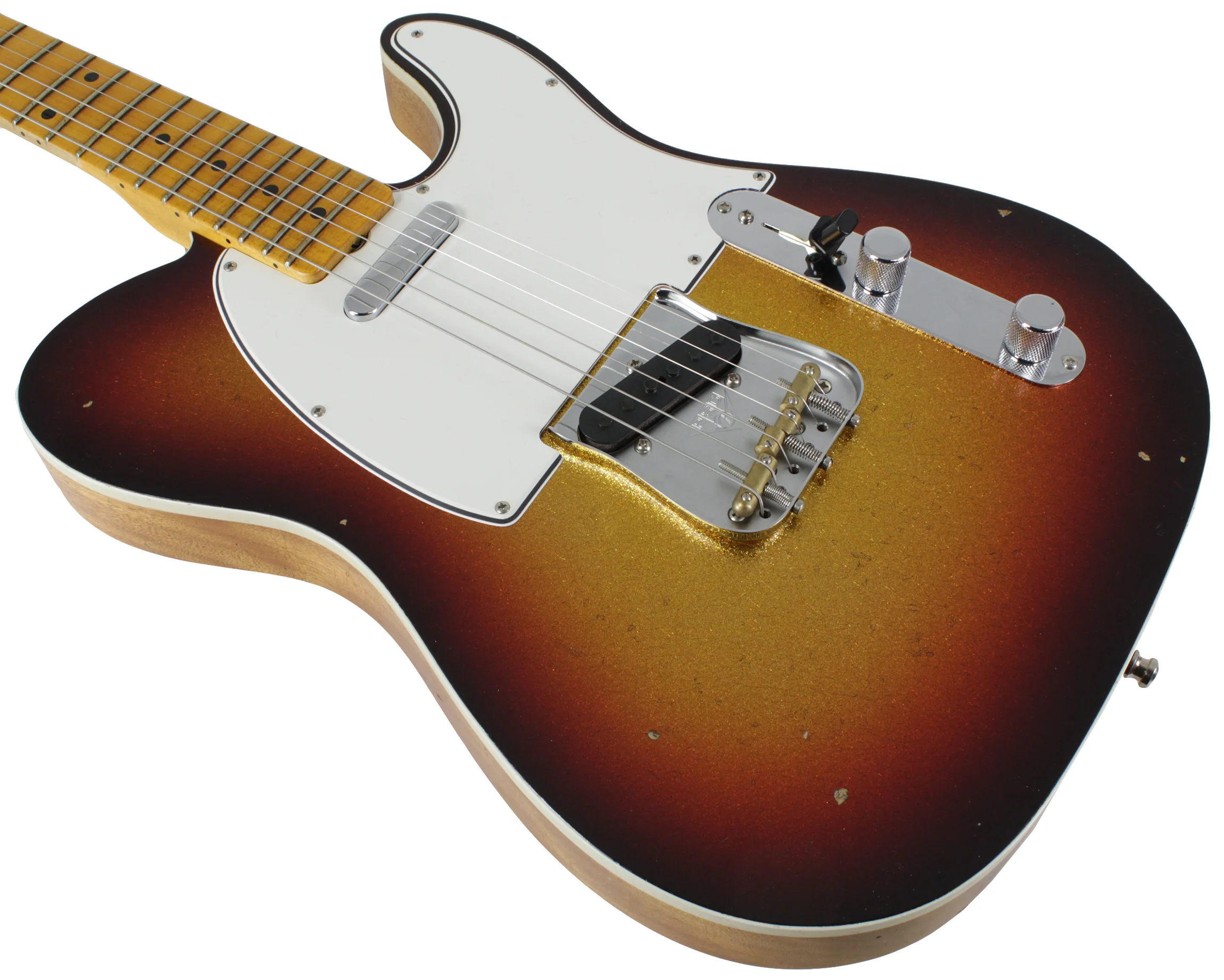 Fender Custom Shop Postmodern Journeyman Relic Tele - 3-Tone Sunburst Sparkle - Image 4