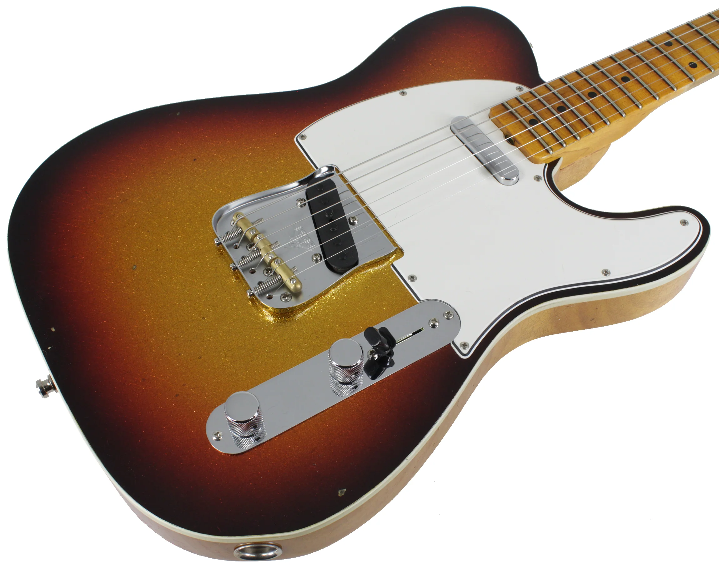 Fender Custom Shop Postmodern Journeyman Relic Tele - 3-Tone Sunburst Sparkle - Image 2