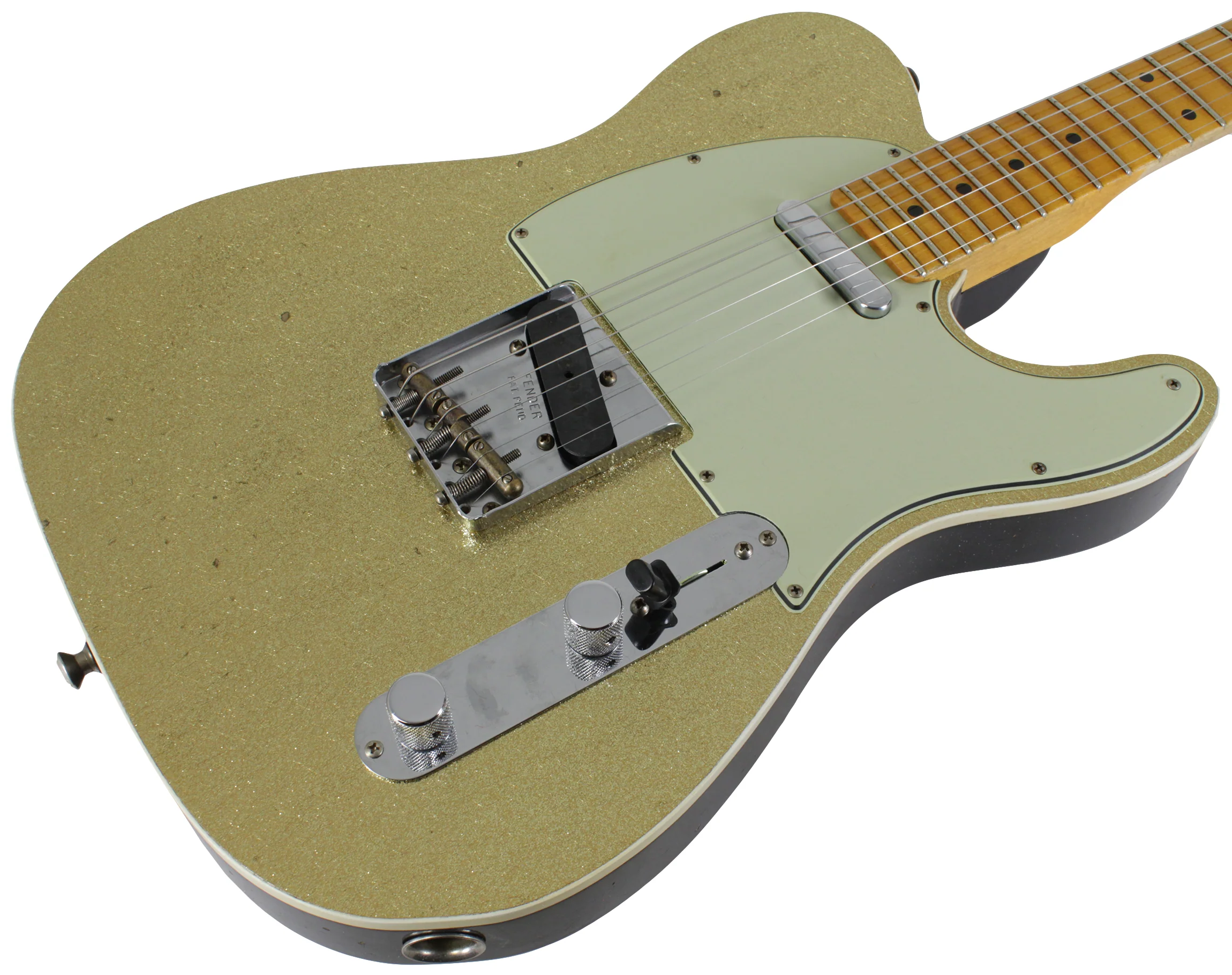 Fender Custom Shop Postmodern Journeyman Relic Tele - Gold Sparkle - Image 2