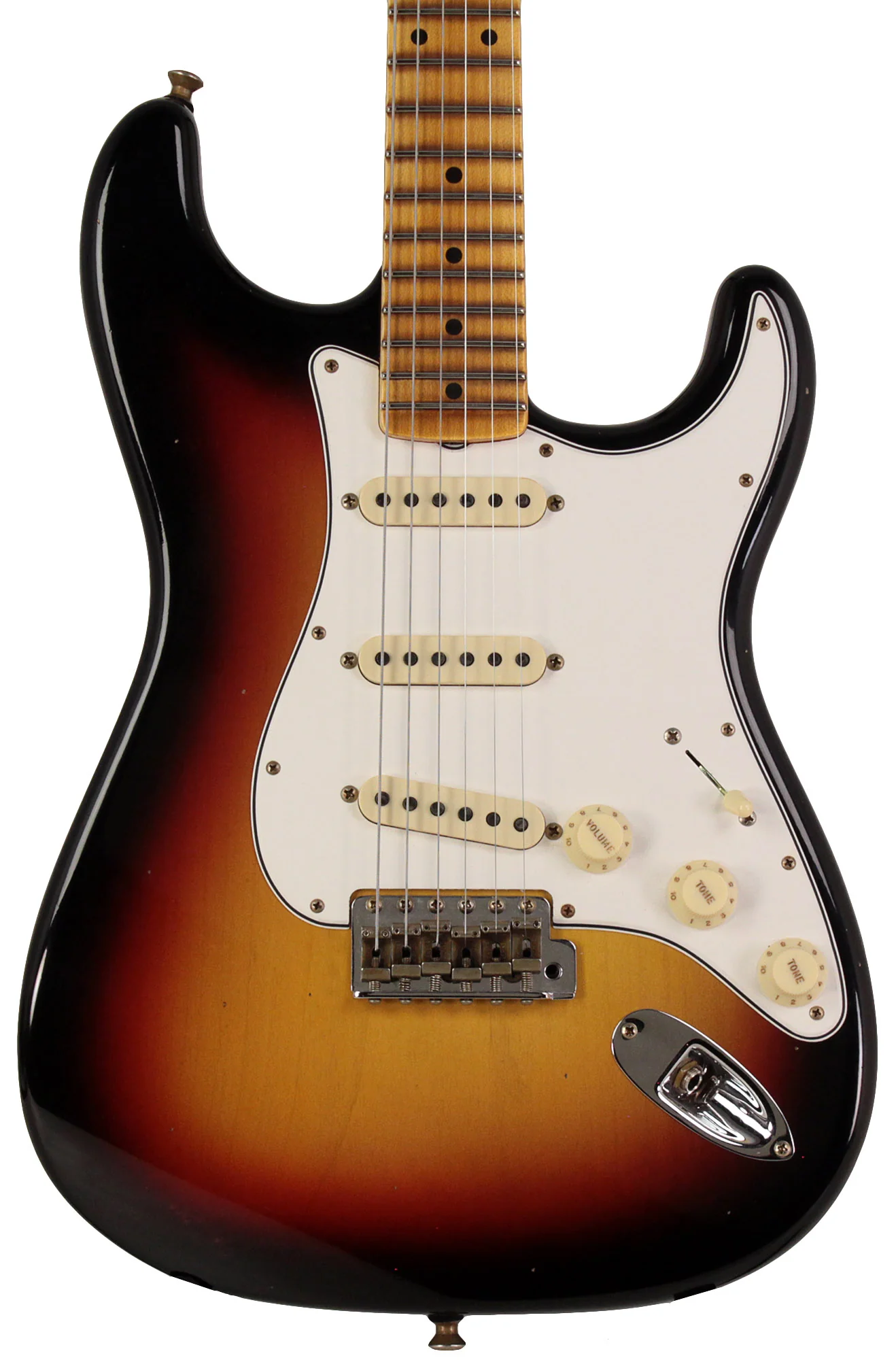 Fender Custom Shop Postmodern Strat, Journeyman Relic, Bleached 3 Tone Sunburst - Image 5