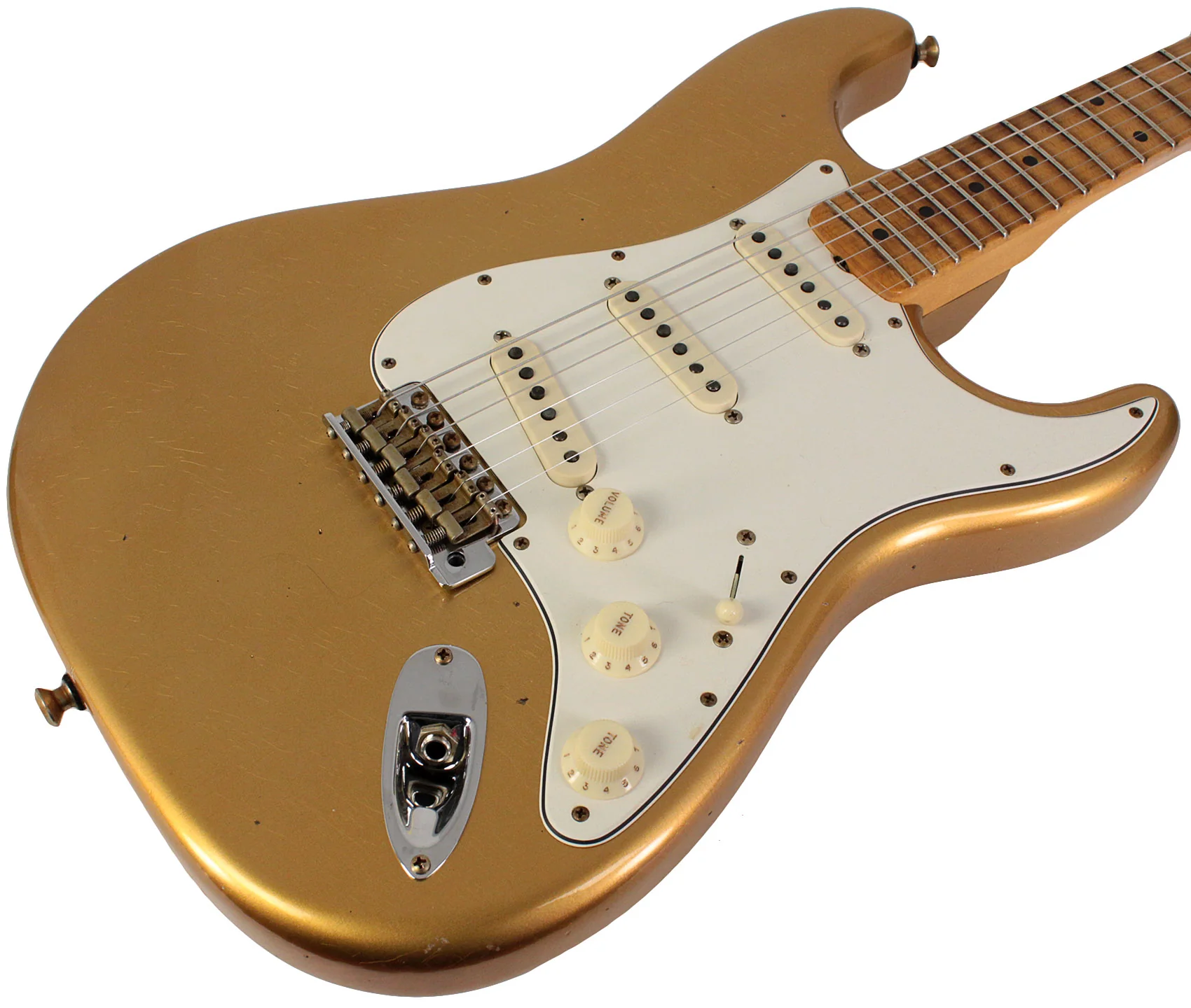 Fender Custom Shop Postmodern Strat Maple, Journeyman Relic, Aged Aztec Gold - Image 2