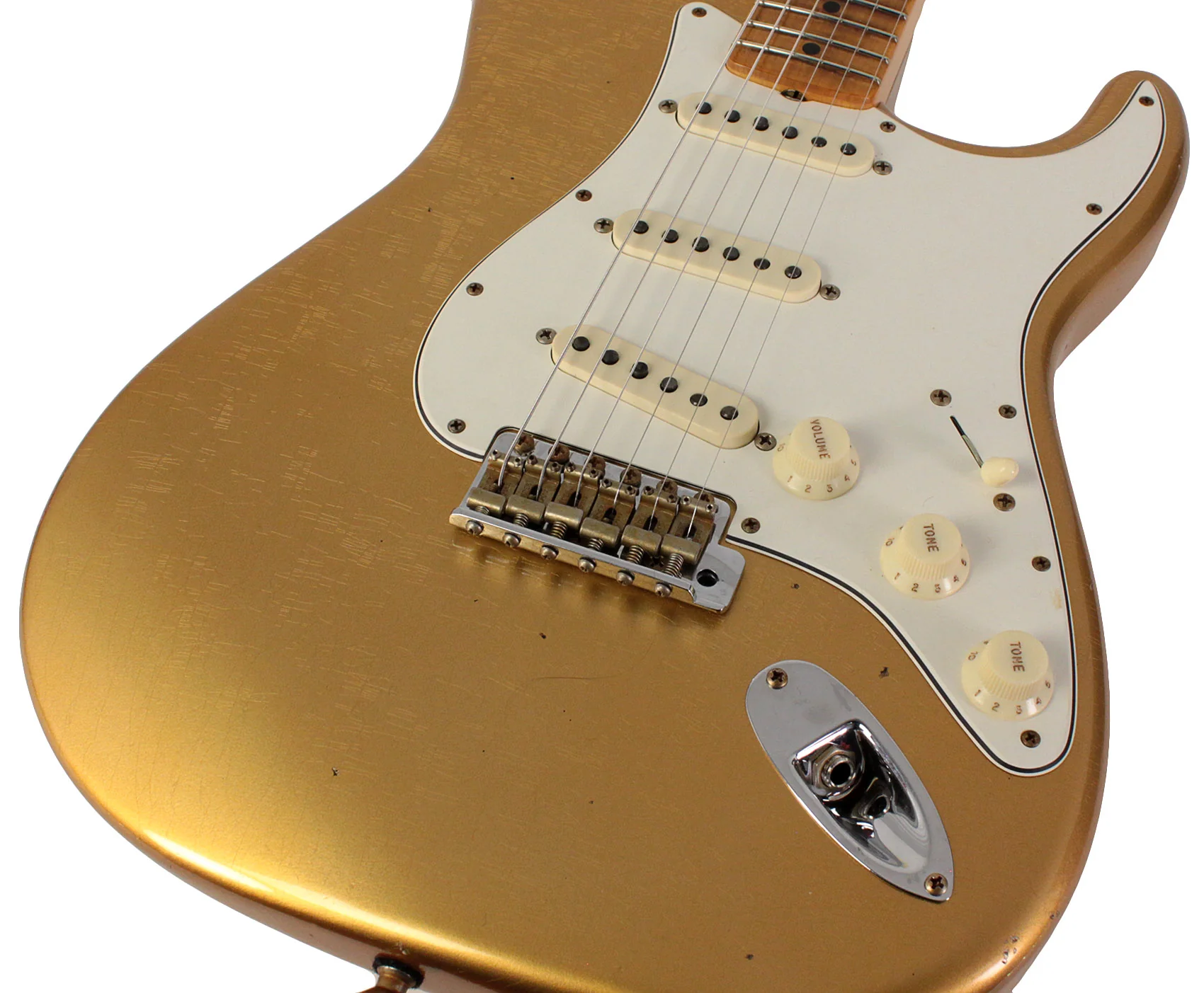 Fender Custom Shop Postmodern Strat Maple, Journeyman Relic, Aged Aztec Gold - Image 3