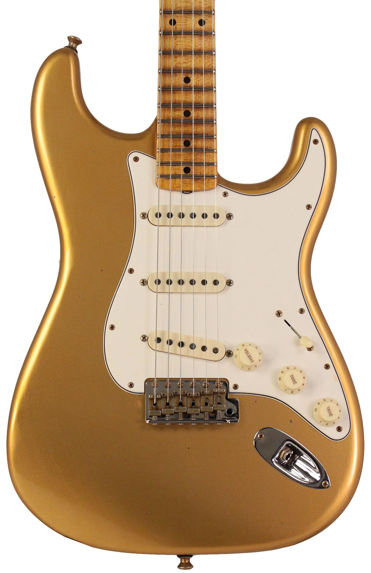 Fender Custom Shop Postmodern Strat Maple, Journeyman Relic, Aged Aztec Gold - Image 5