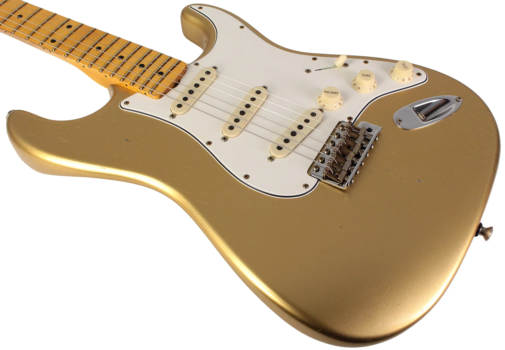 Fender Custom Shop Postmodern Strat Maple, Journeyman Relic, Aged Aztec Gold - Image 4