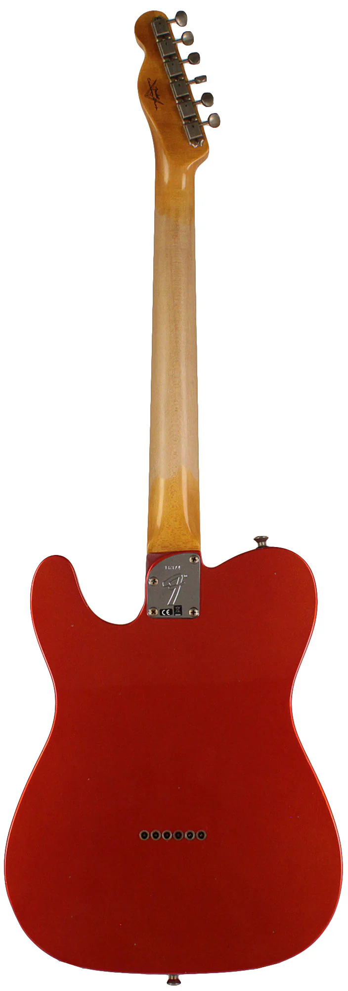 Fender Custom Shop Postmodern Tele Journeyman Relic, Maple, Faded Aged Candy Tangerine - Image 7