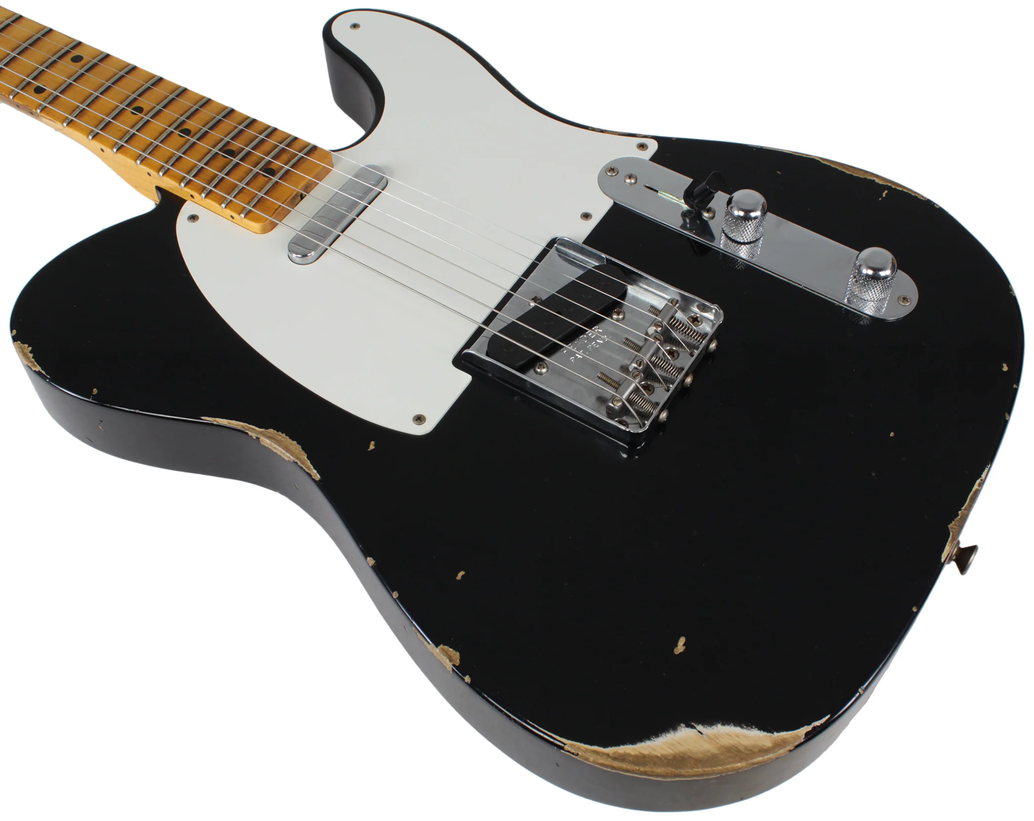 Fender Custom Shop Relic 1954 tele, Aged Black - Image 7