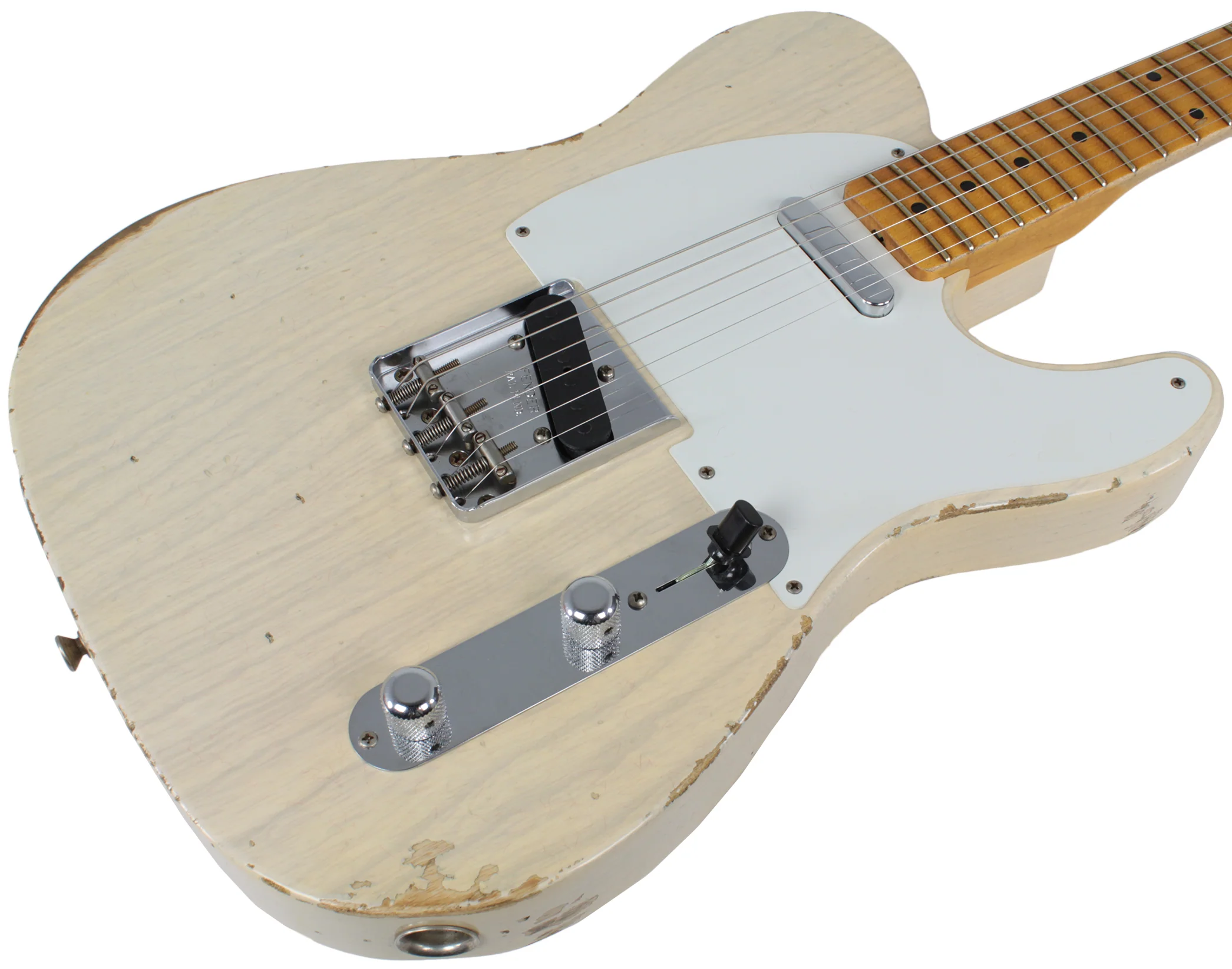 Fender Custom Shop Relic 1954 tele, Aged White Blonde - Image 5
