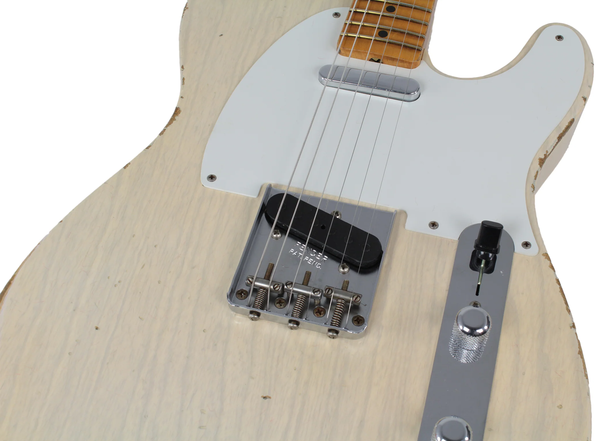 Fender Custom Shop Relic 1954 tele, Aged White Blonde - Image 6