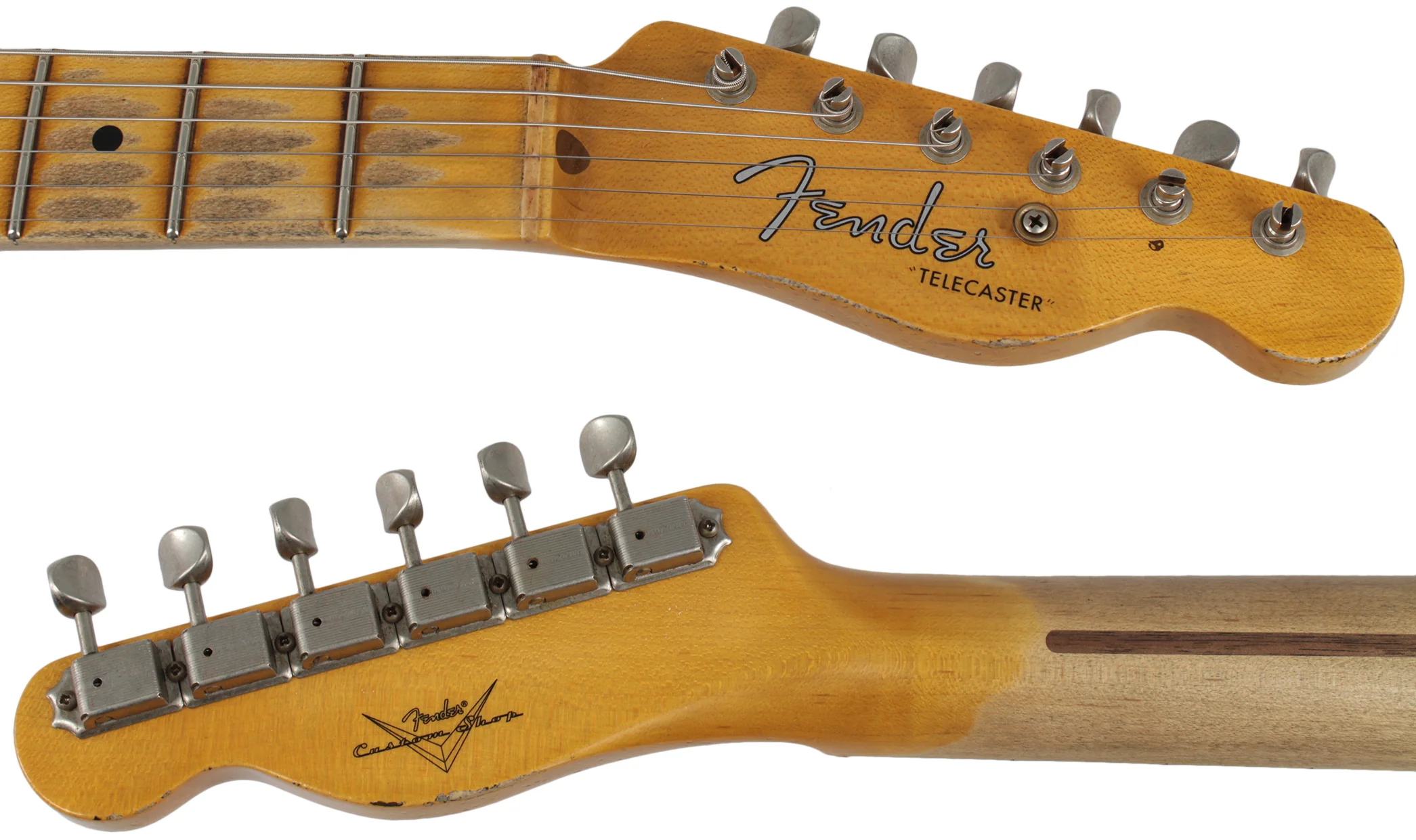 Fender Custom Shop Relic 1954 tele, Aged White Blonde - Image 8