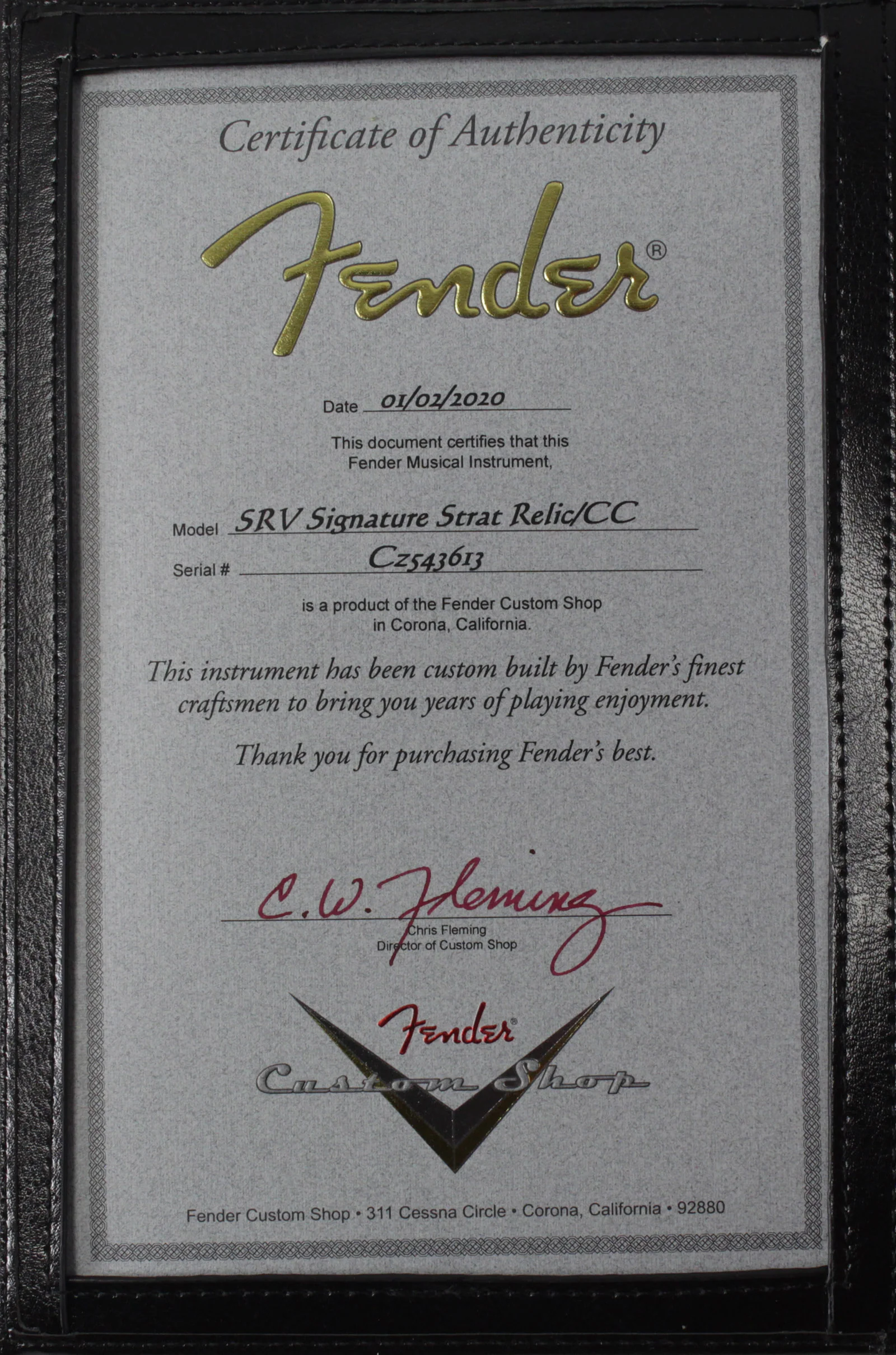 Fender Custom Shop Stevie Ray Vaughan Signature Stratocaster Relic - Image 9