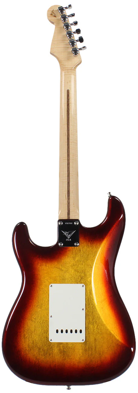 Fender Custom Shop Yuriy Shishkov Masterbuilt NOS Strat, Cherry Burst Gold Leaf - Image 5