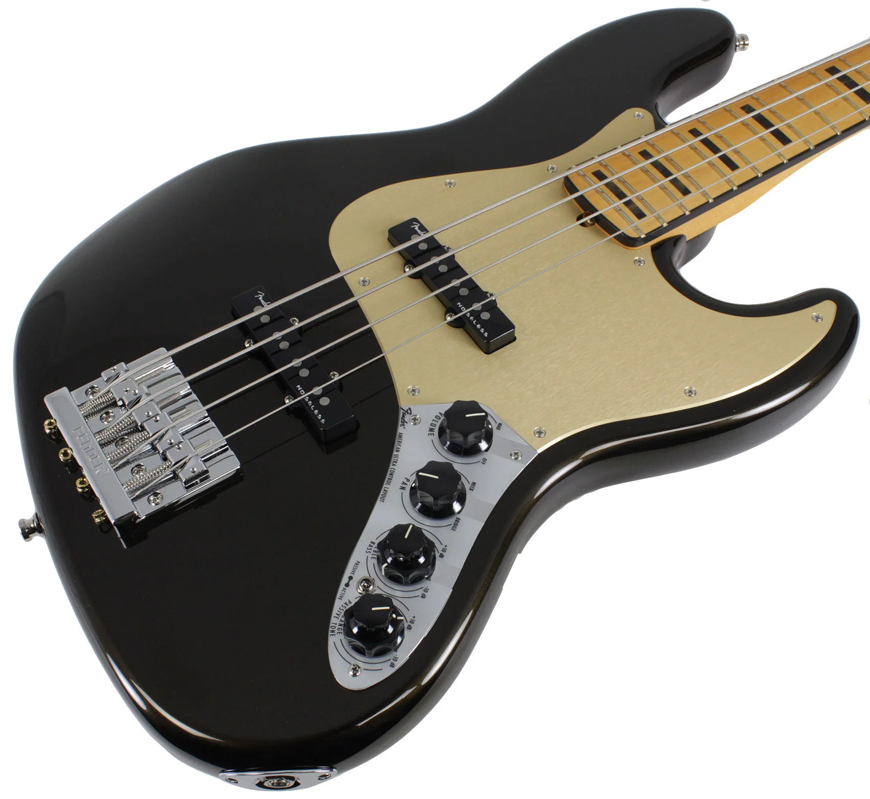 Fender American Ultra Jazz Bass, Maple, Texas Tea - Image 2